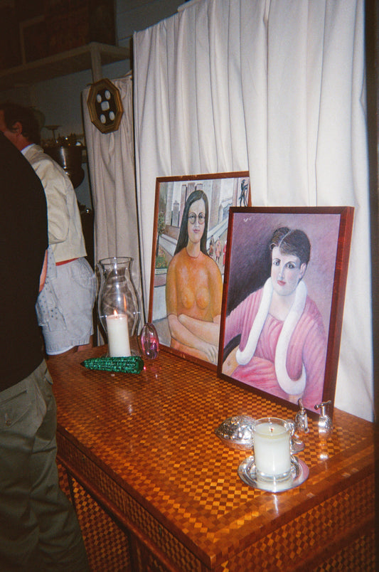 Portrait of a Woman in Pink, Harry Burke