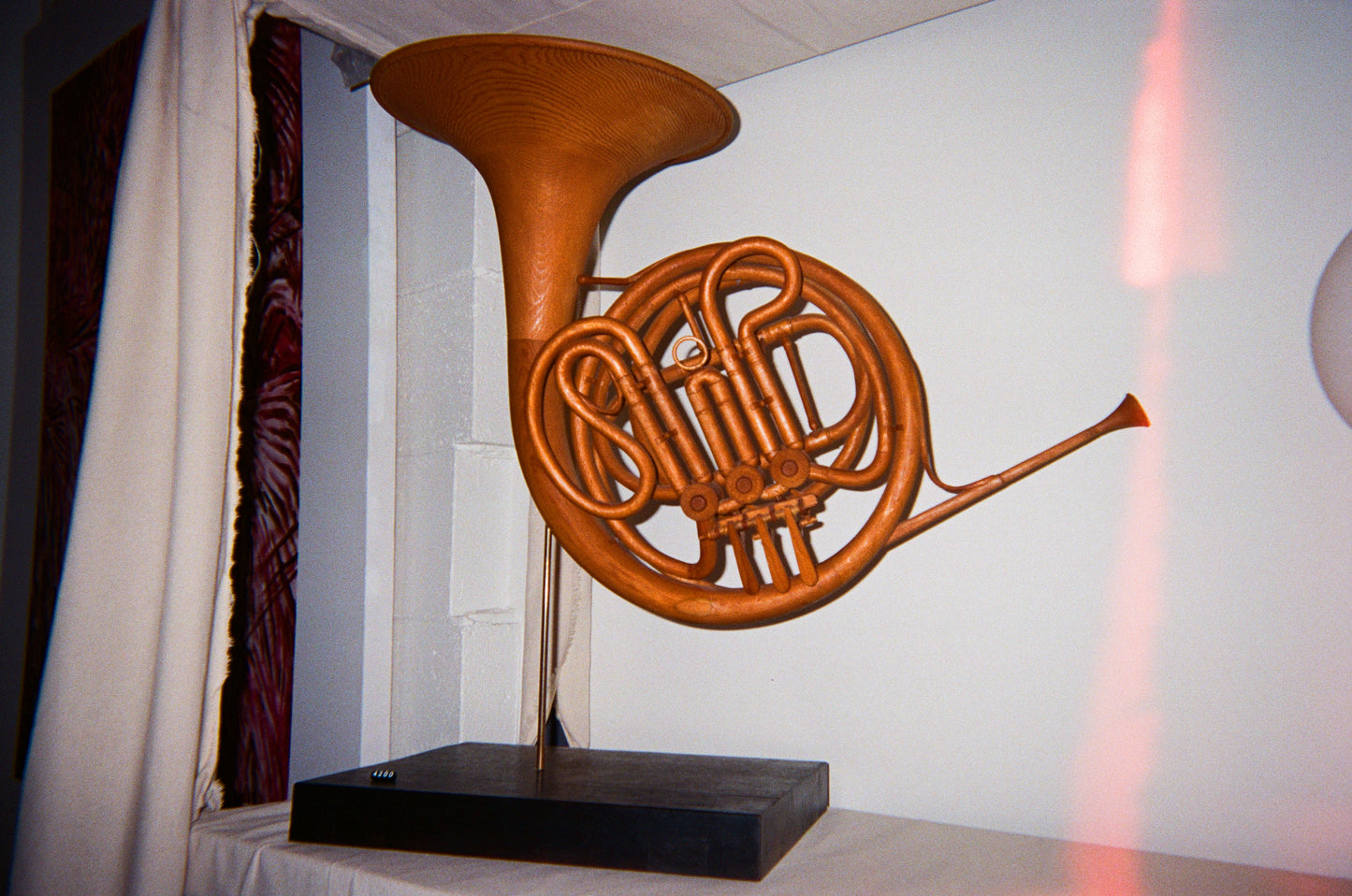 Wood Carved French Horn, Fumio Yoshimura