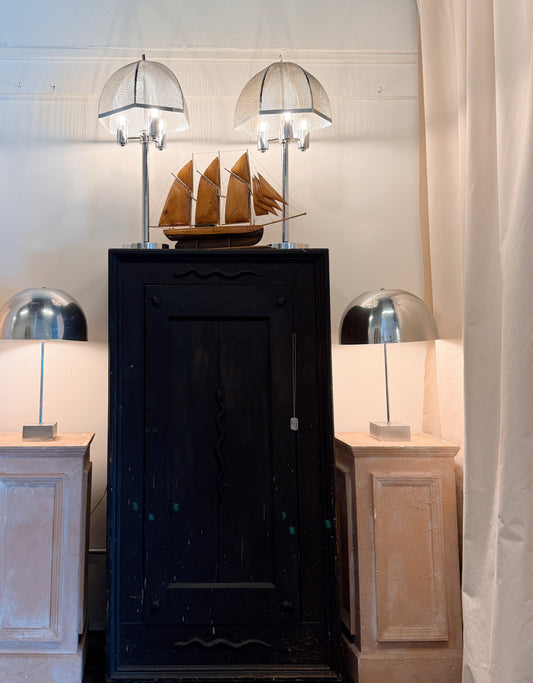 Faux Terracotta Pedestal, Pair Available