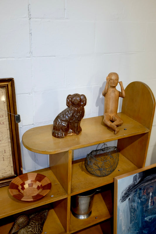 Stepped Pine Shelf with Curved Ends
