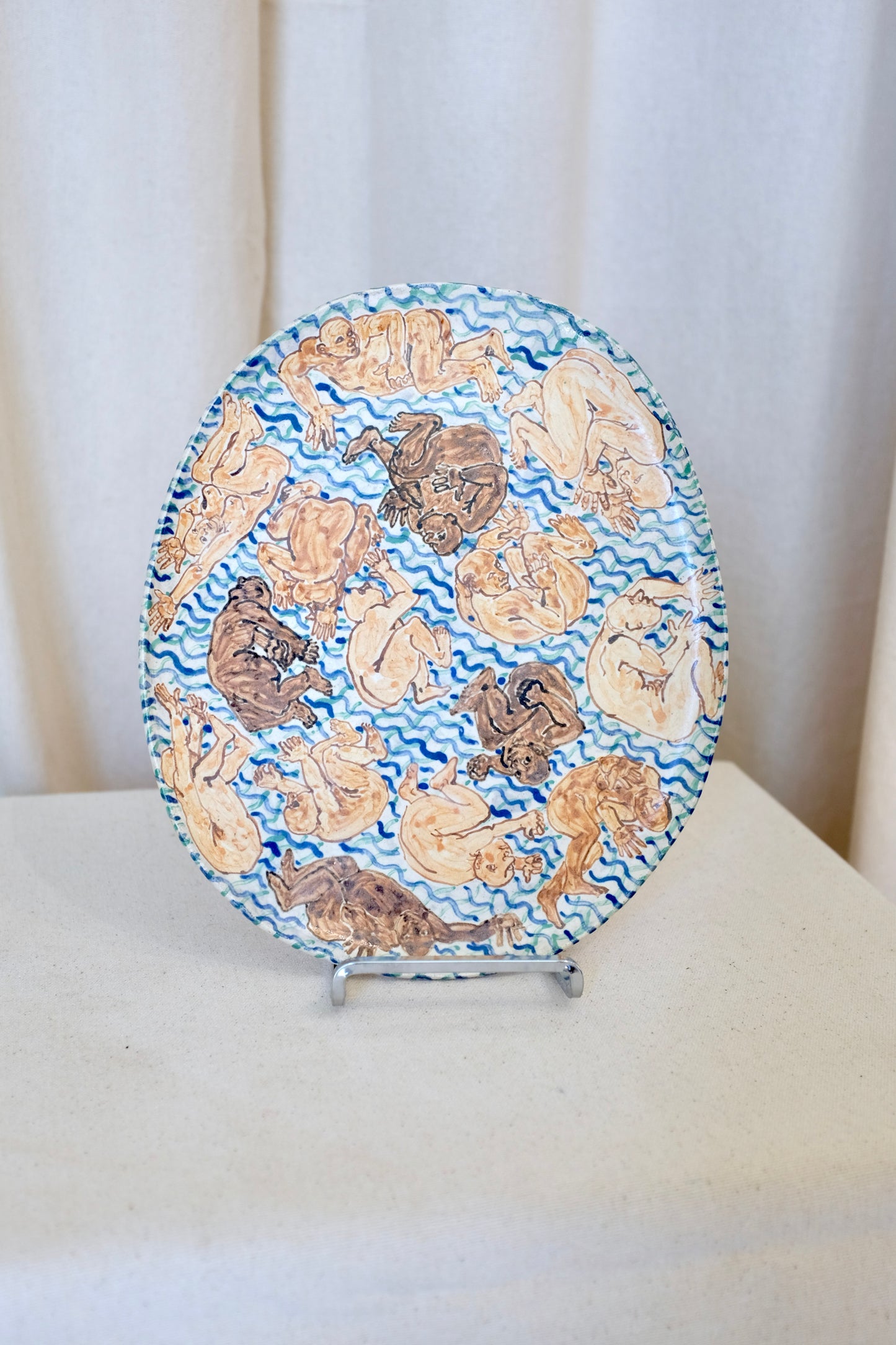 The Many, Platter, Art Pottery, Marilyn Andrews