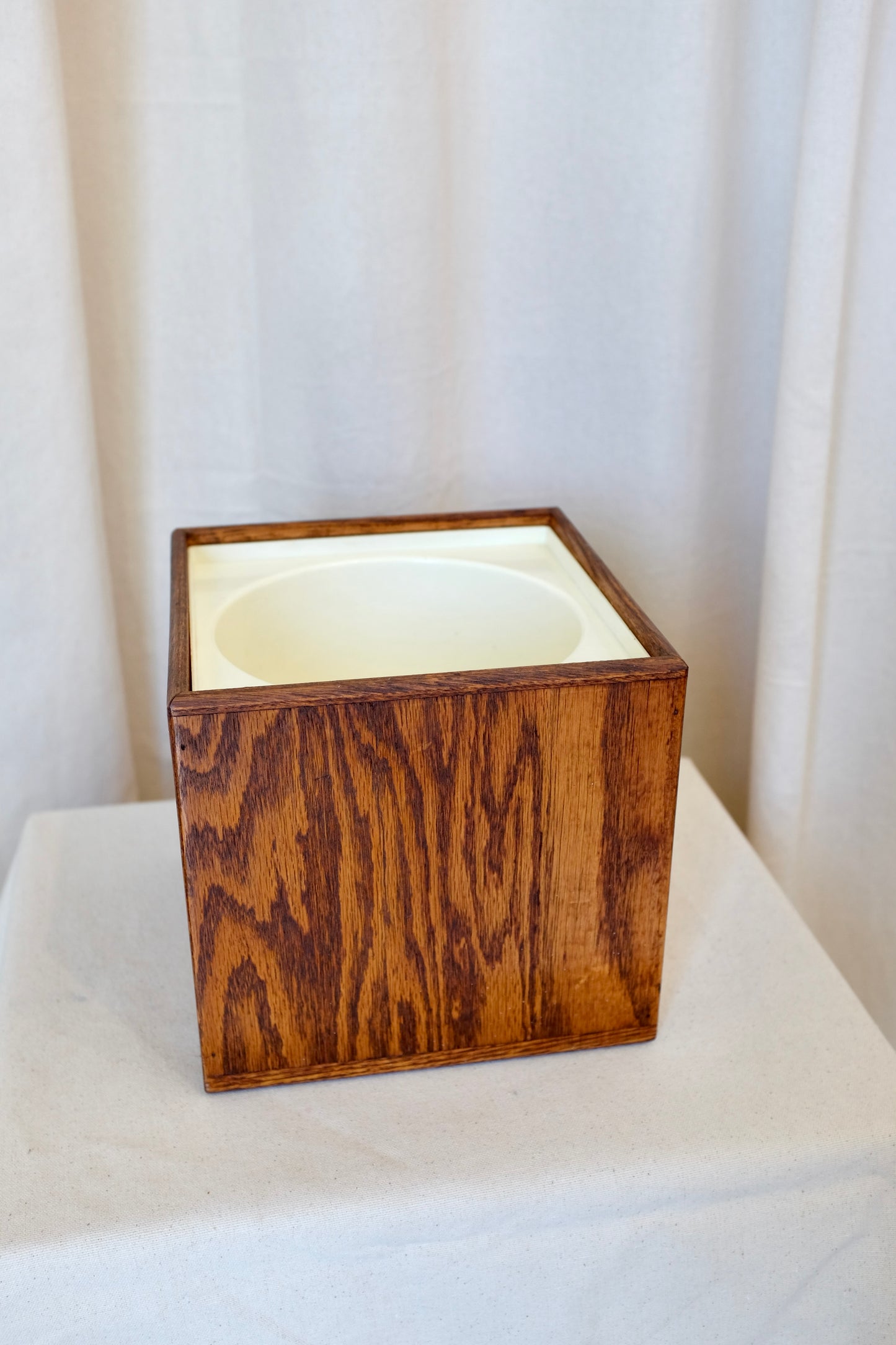 Square Oak Ice Box