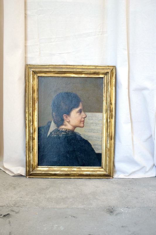 Portrait of a Lady Playing Piano