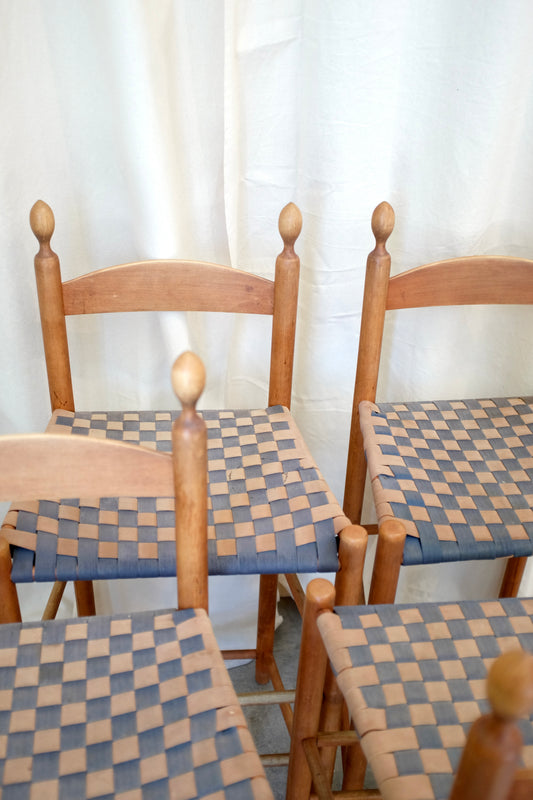 Set of 4 Shaker Tape Stools