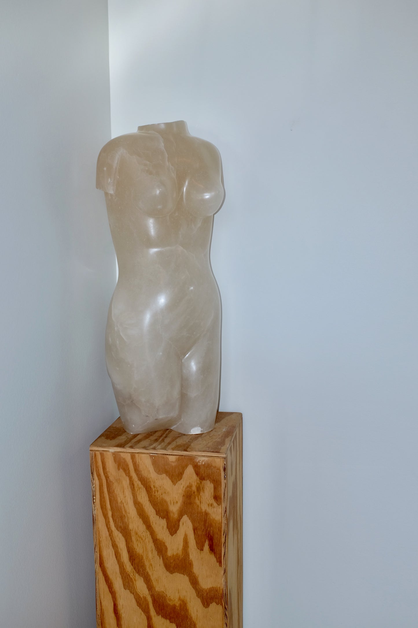 25" Alabaster Female Figure
