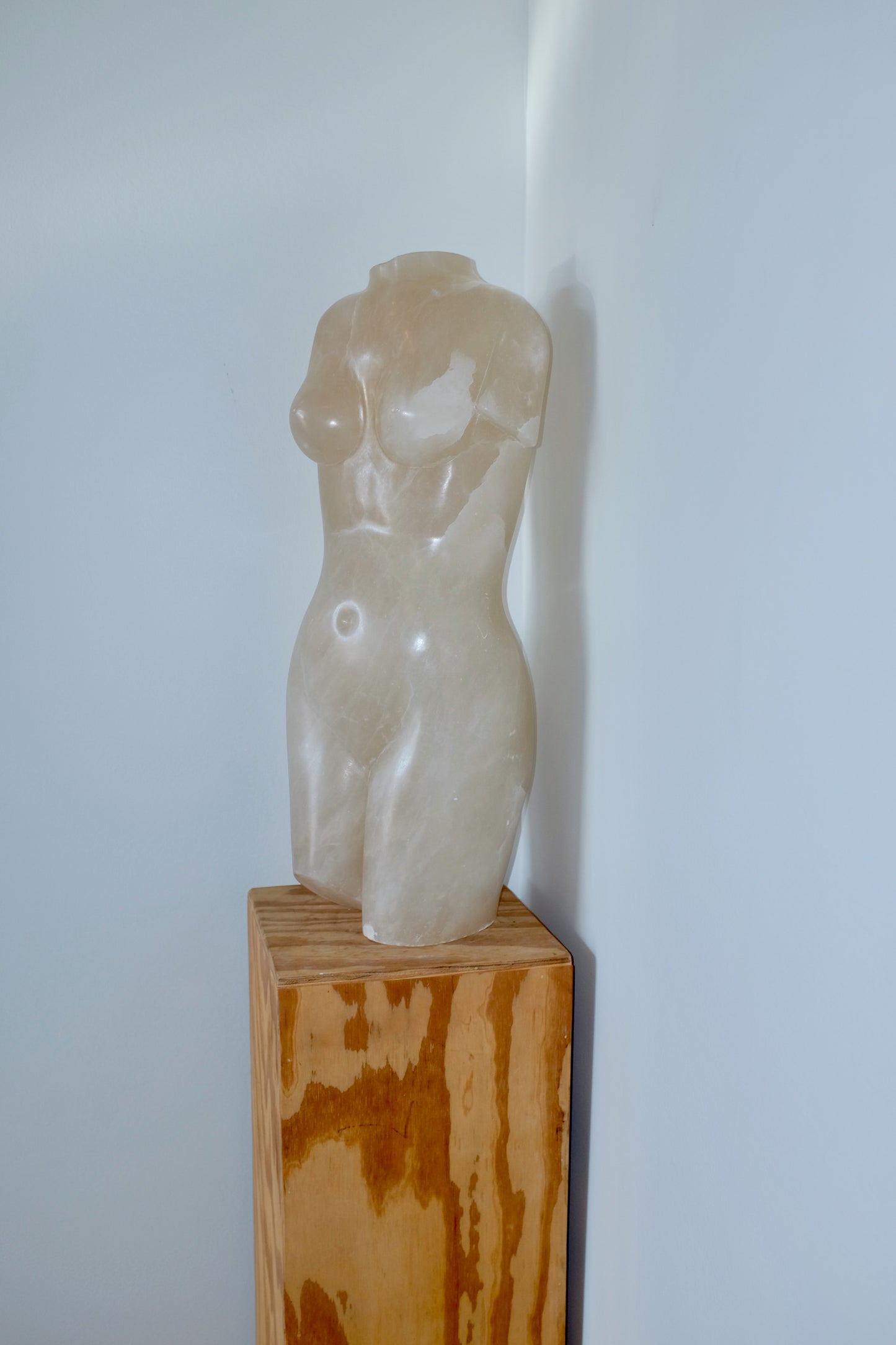25" Alabaster Female Figure