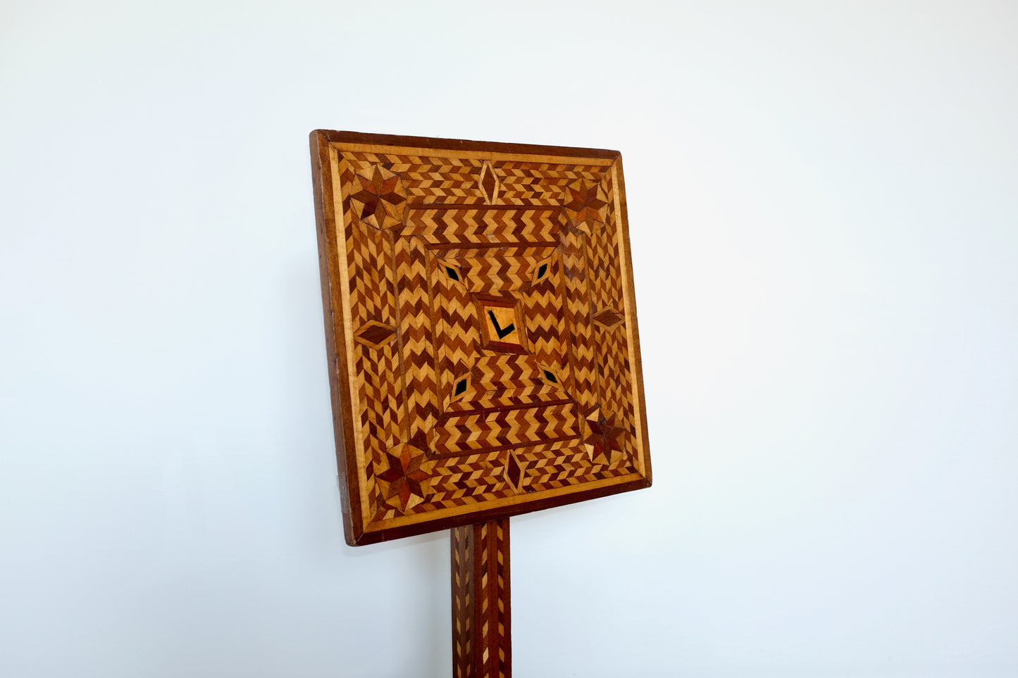 Marquetry Zig Zag Tilt Top Table