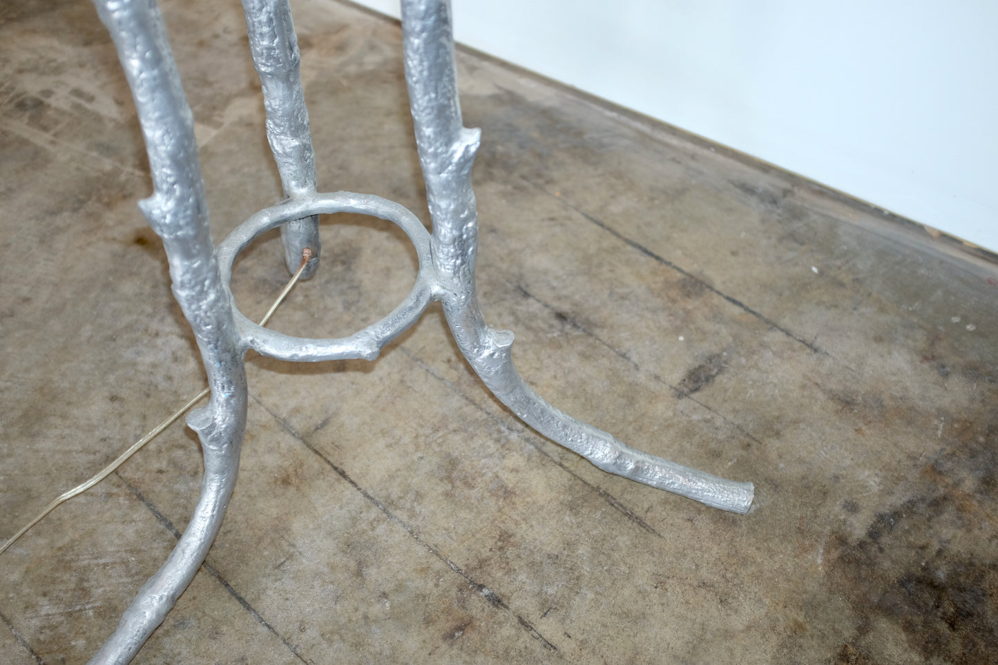 Italian Leaf Glass Floor Lamp