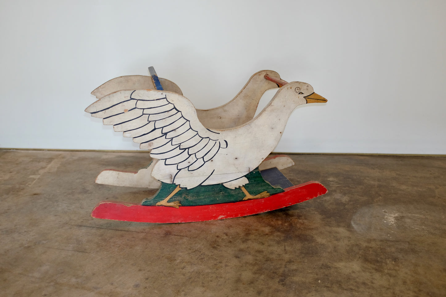 Antique Wood Goose Child's Rocker
