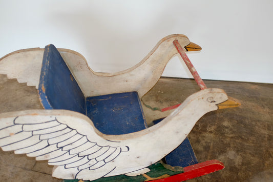 Antique Wood Goose Child's Rocker