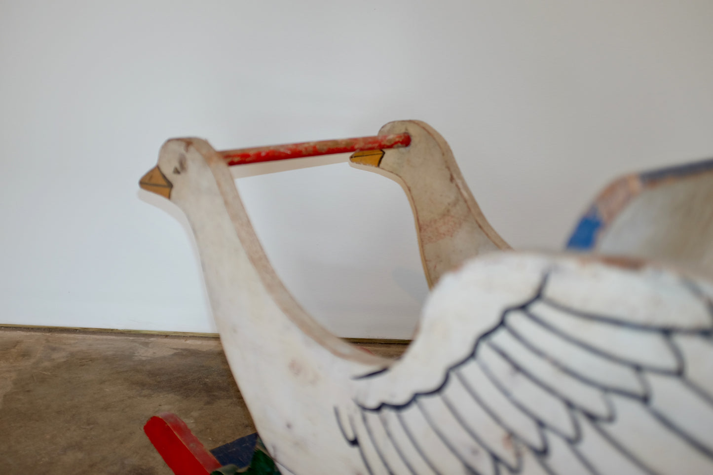 Antique Wood Goose Child's Rocker