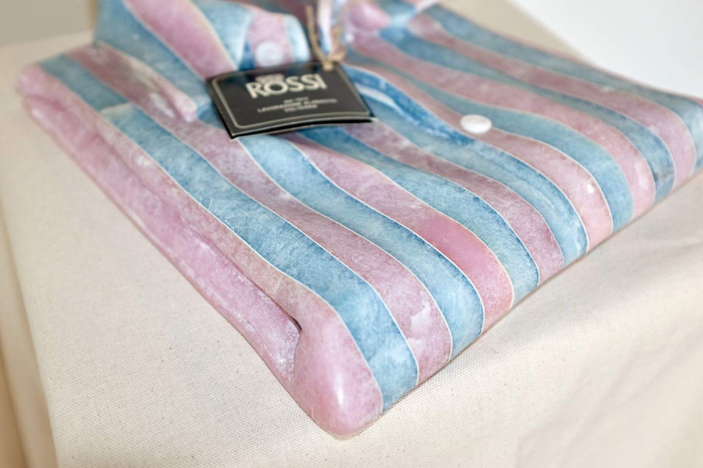 Hand Carved Trompe-l'œil Alabaster Shirt
