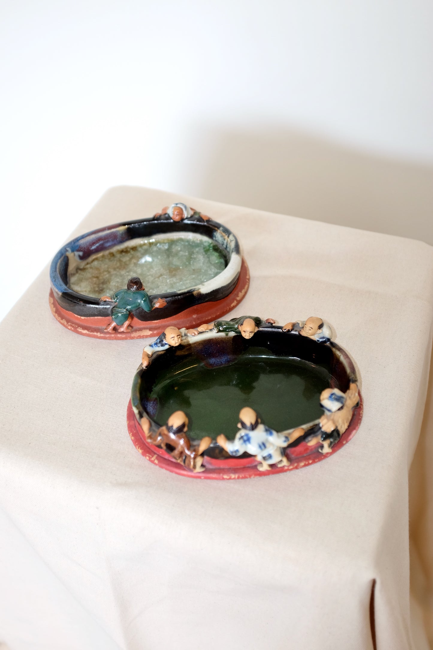 Japanese Sumida Pottery Dishes