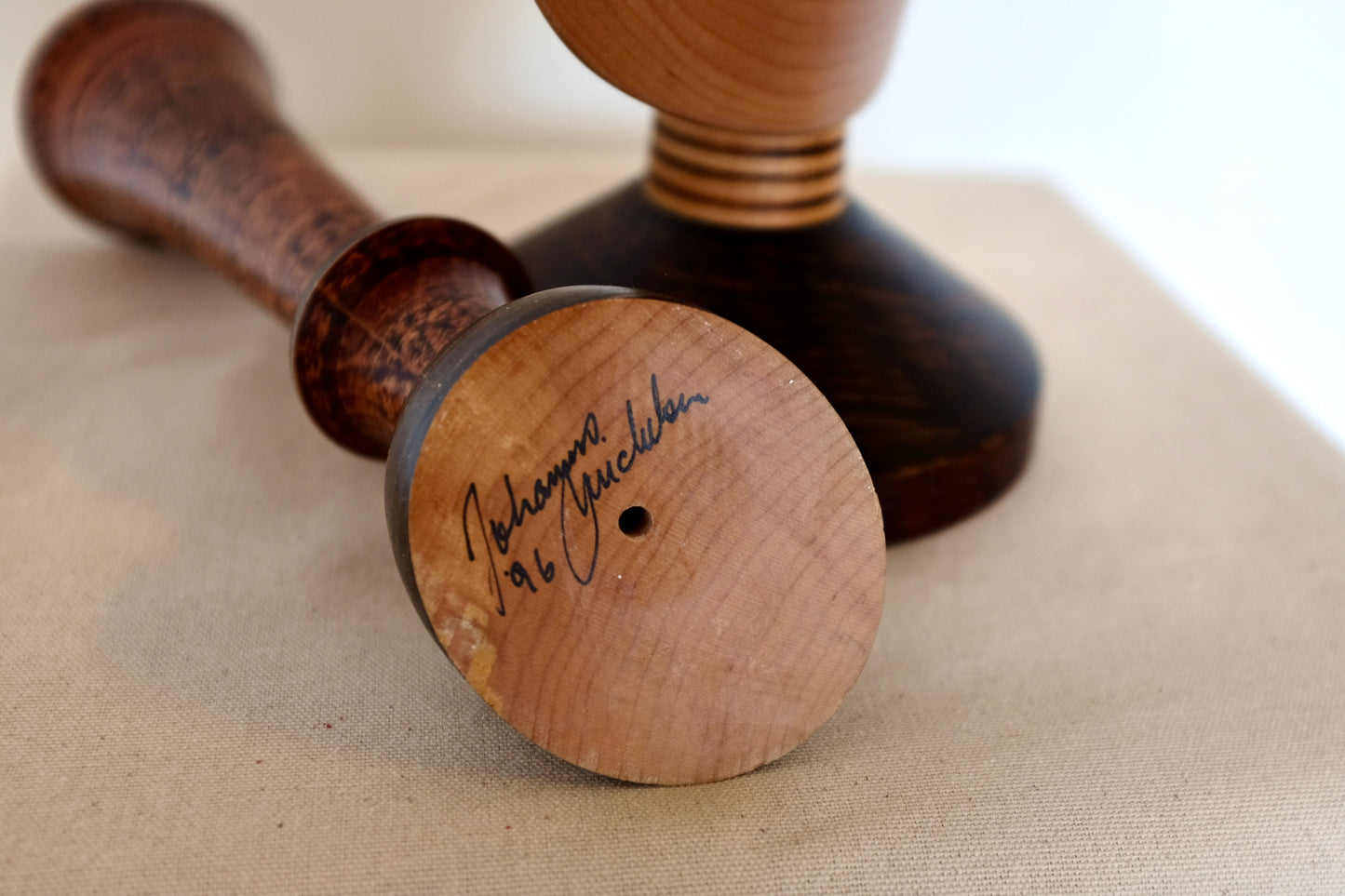 Carved Wood Baseball Cap Set, Johanne Michelsen