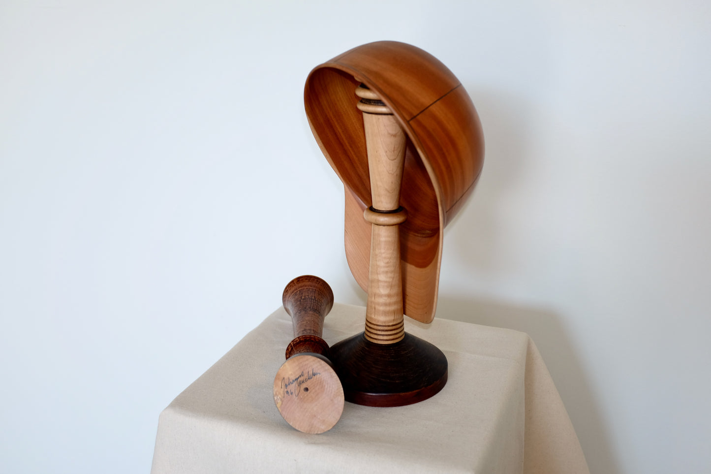 Carved Wood Baseball Cap Set, Johanne Michelsen