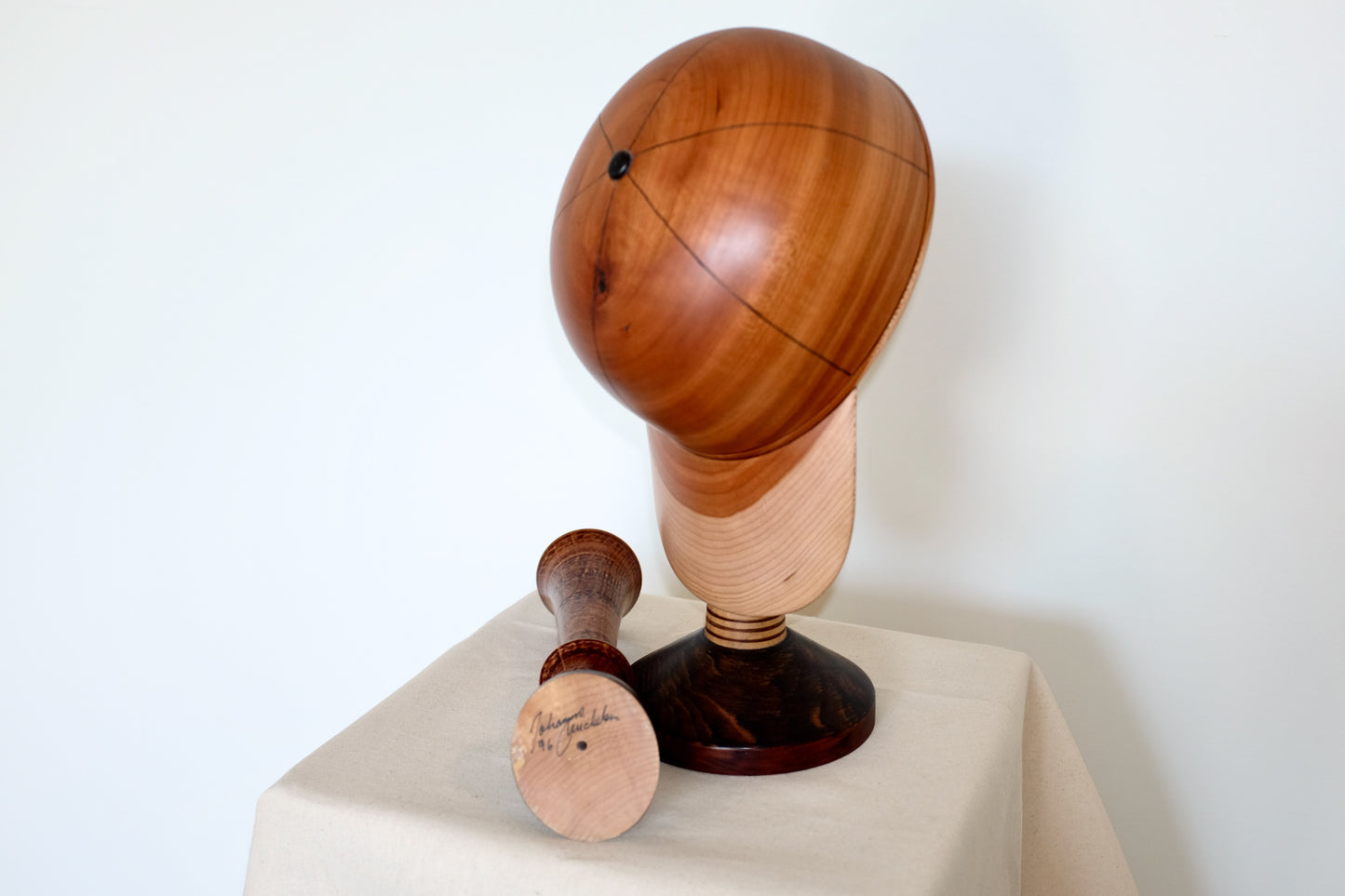 Carved Wood Baseball Cap Set, Johanne Michelsen