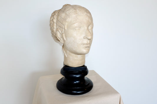 Cleopatra Bust Reproduction, Pressed Marble