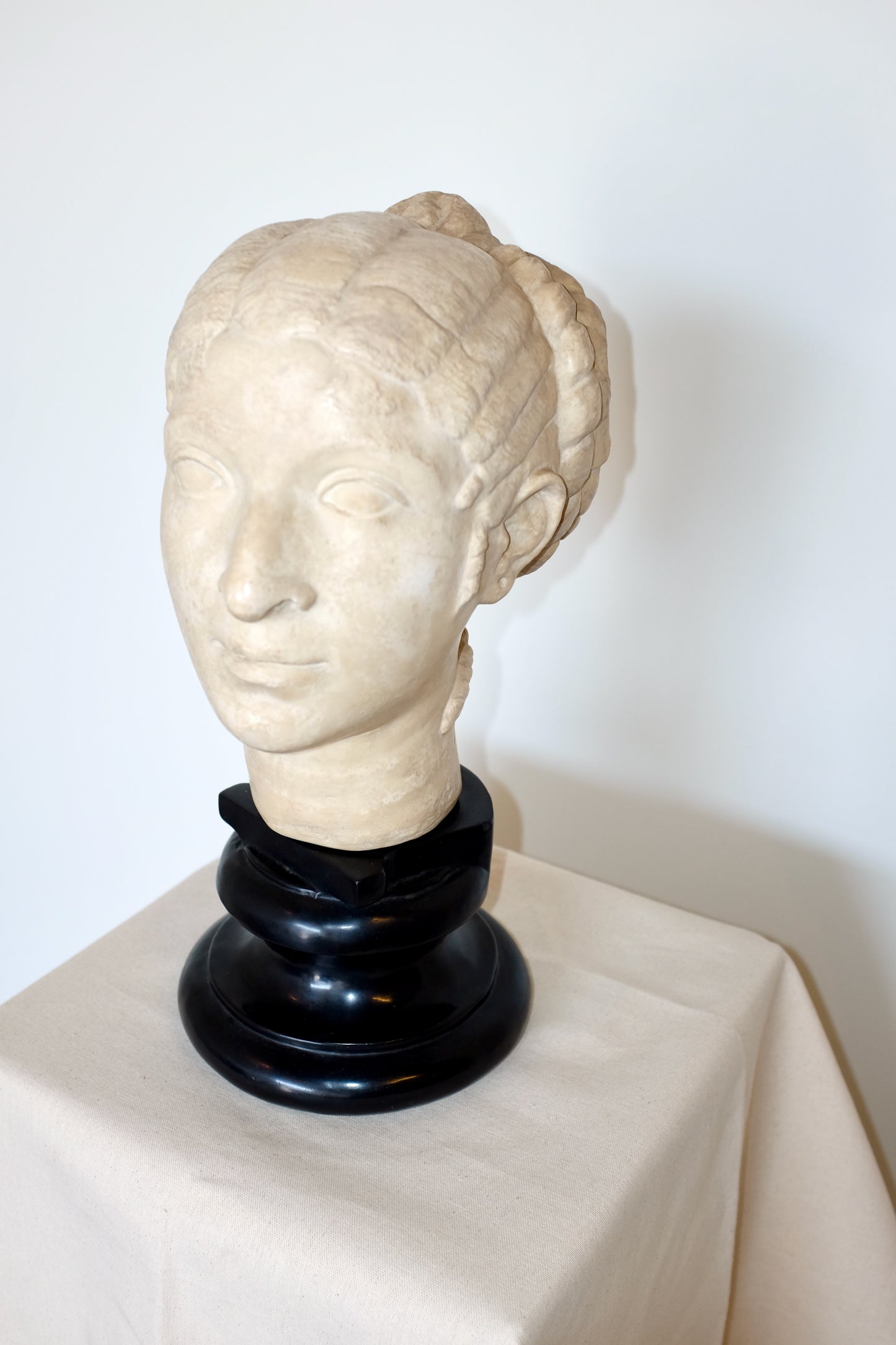 Cleopatra Bust Reproduction, Pressed Marble