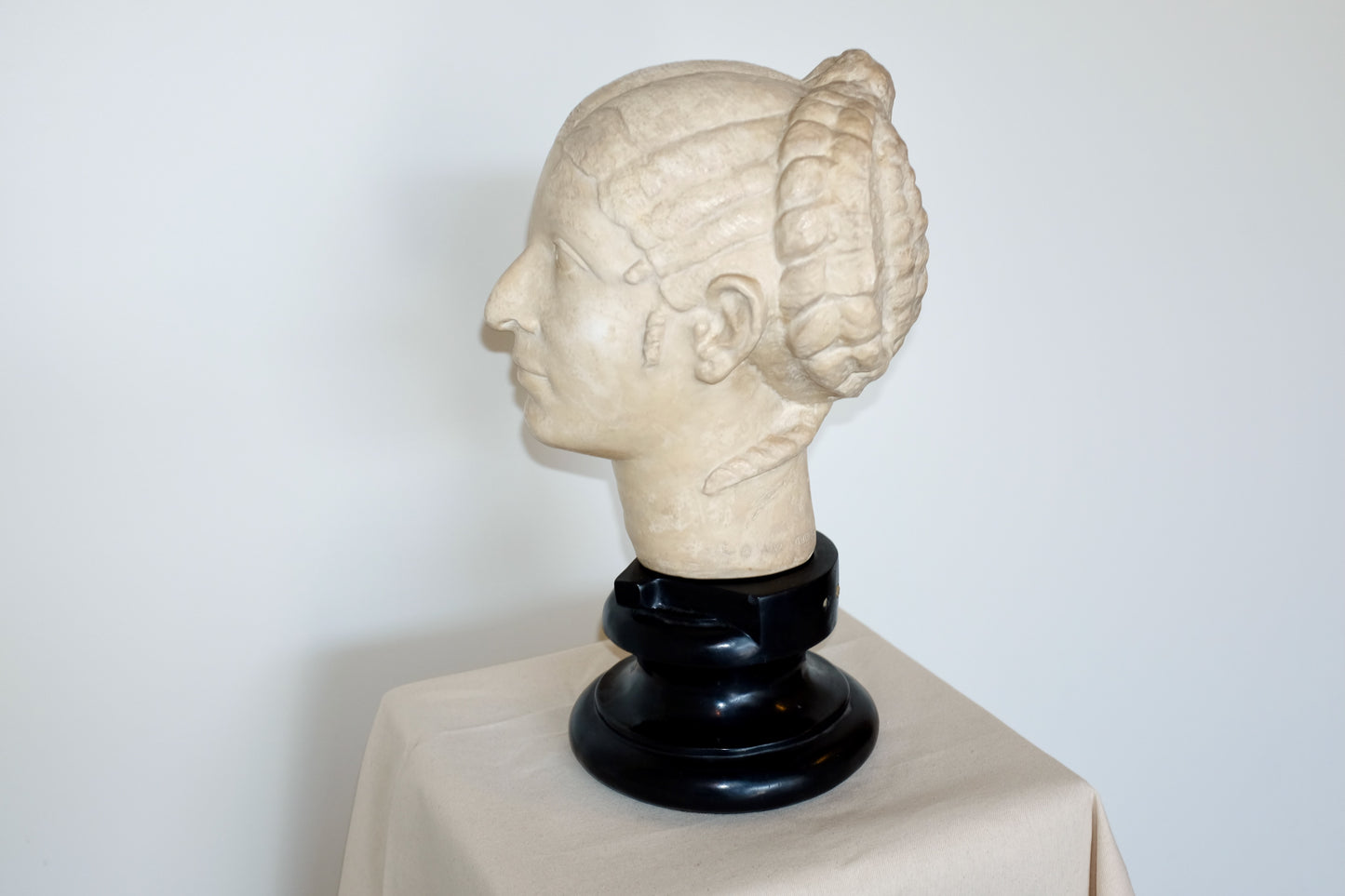 Cleopatra Bust Reproduction, Pressed Marble
