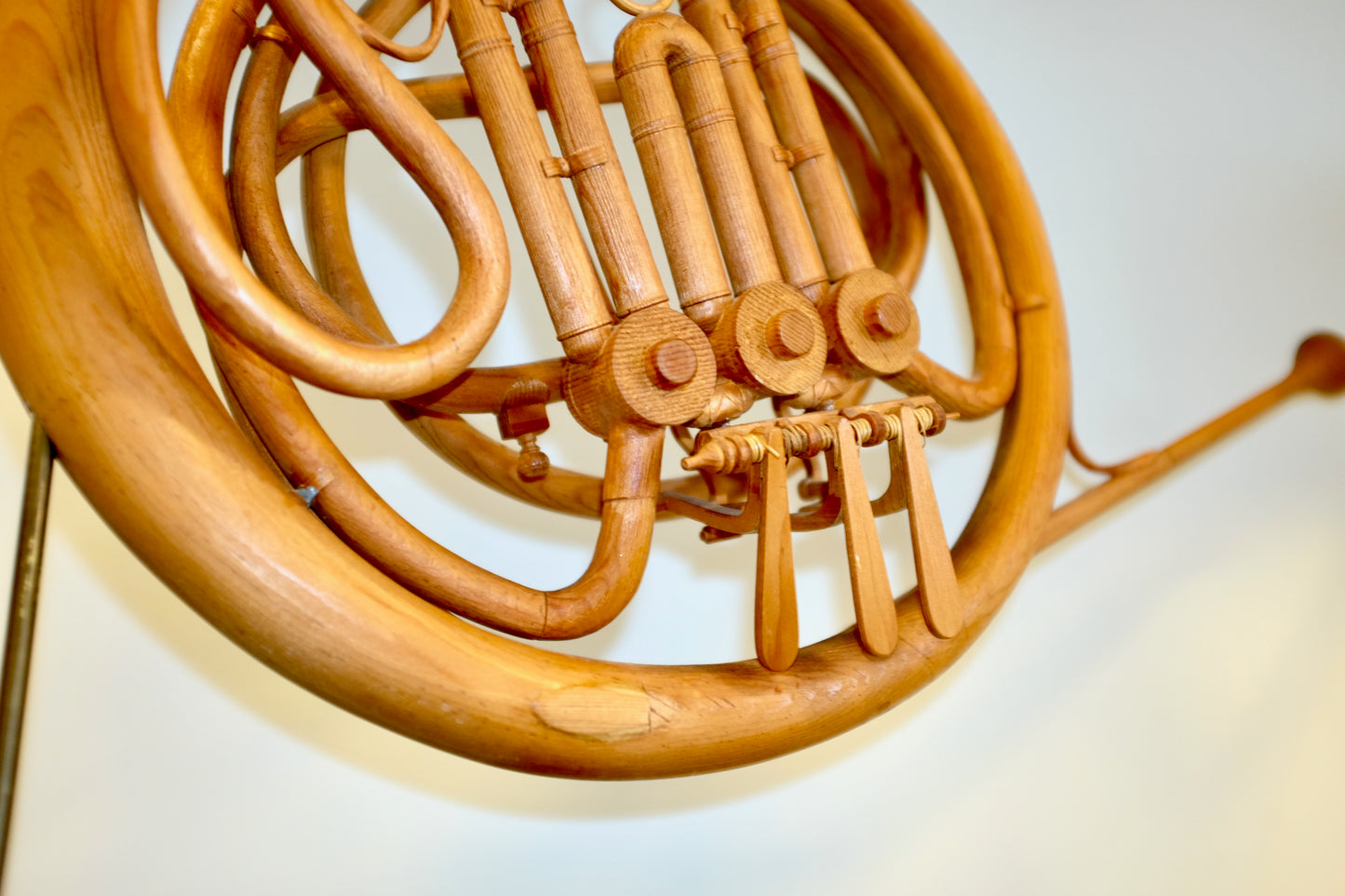 Wood Carved French Horn, Fumio Yoshimura