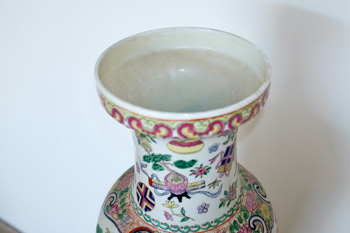 Chinese Famille Rose Floor Vase