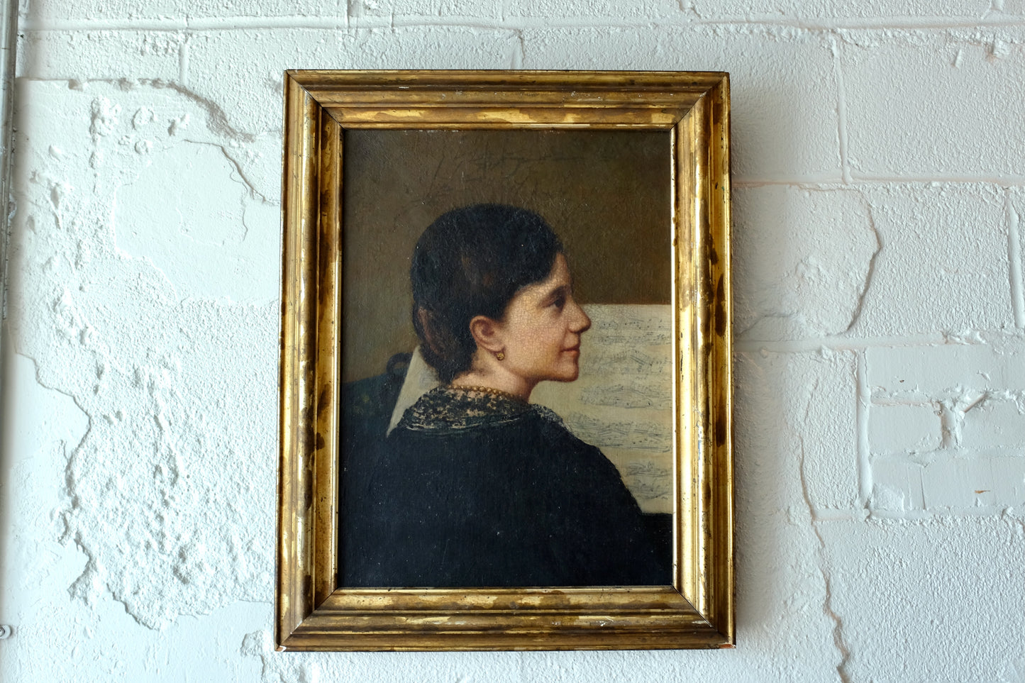 Portrait of a Lady Playing Piano