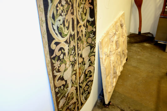 Urns and Floral Needlework Runner Rug