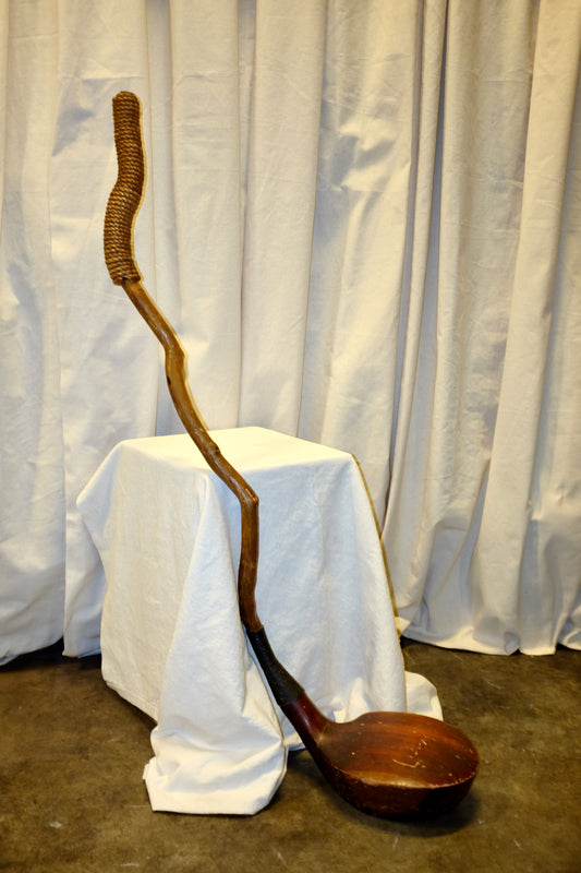 Carved Wood Golf Club Sculpture