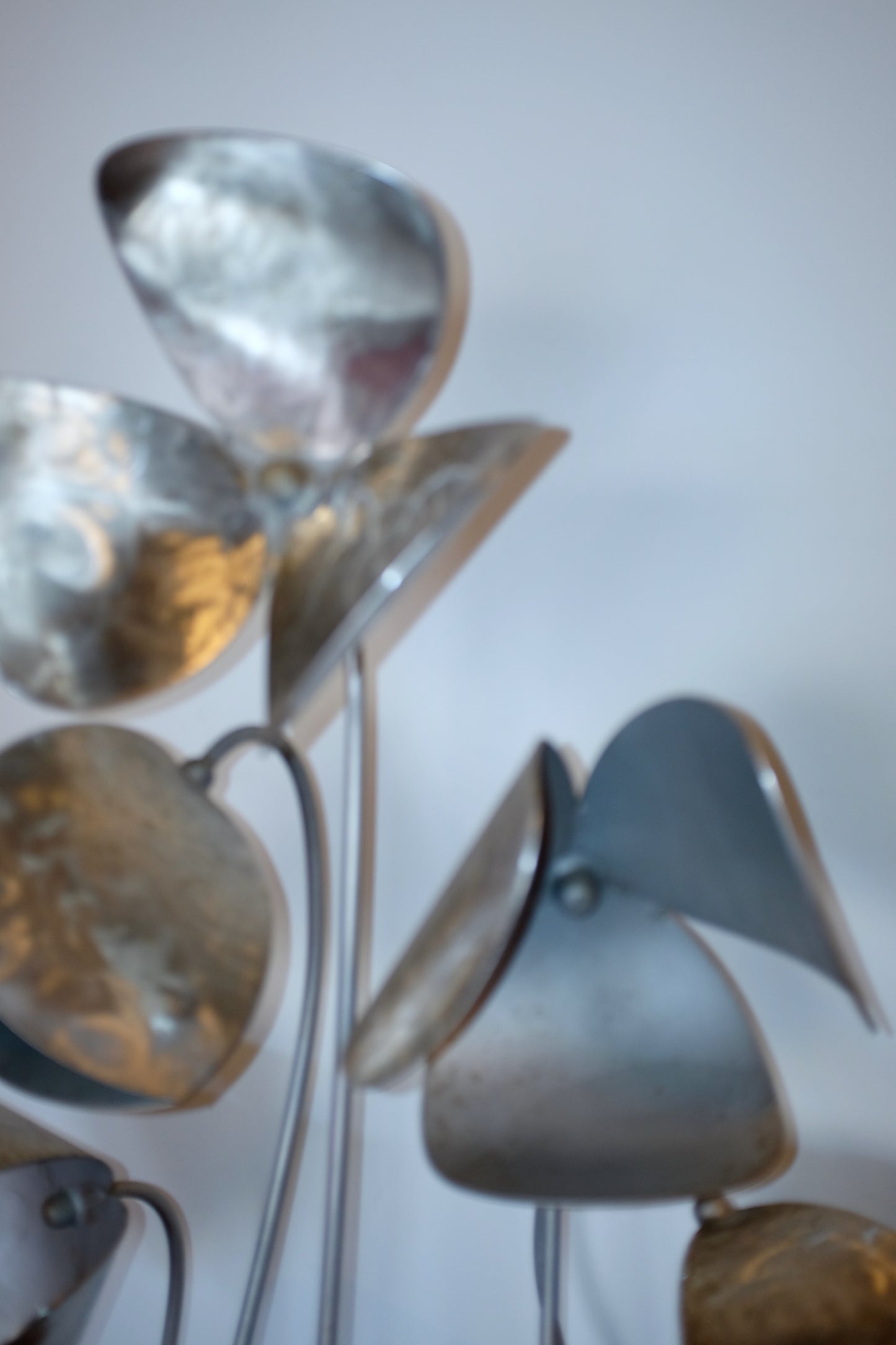 5' Metal Flowers Sculpture, Kenneth Nelson