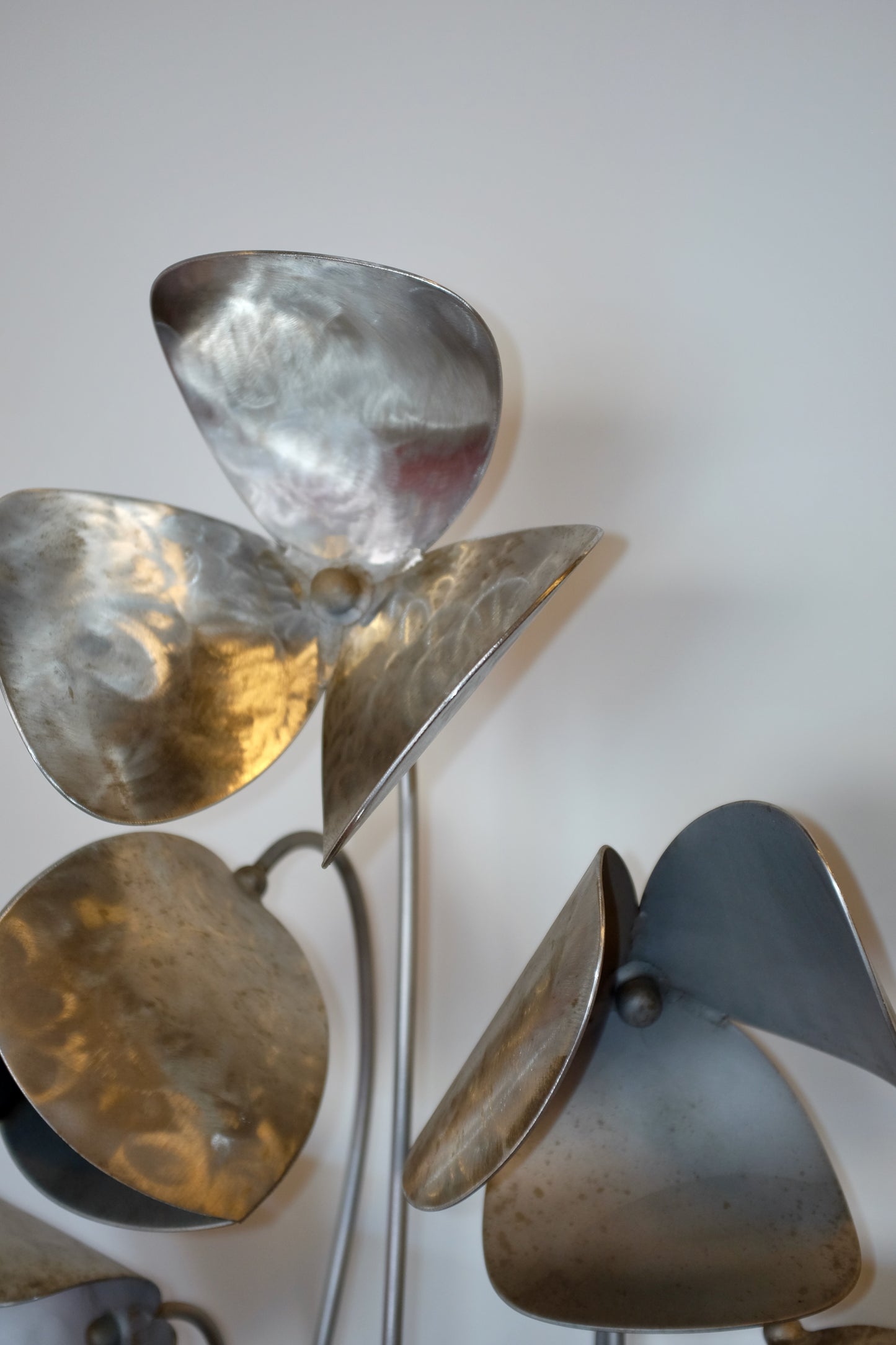 5' Metal Flowers Sculpture, Kenneth Nelson
