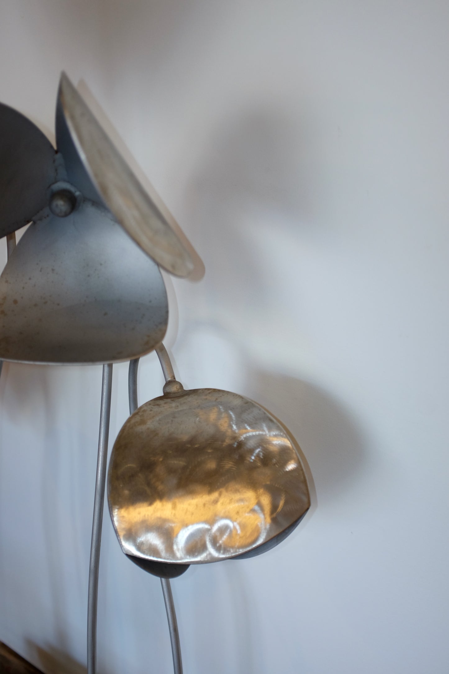 5' Metal Flowers Sculpture, Kenneth Nelson