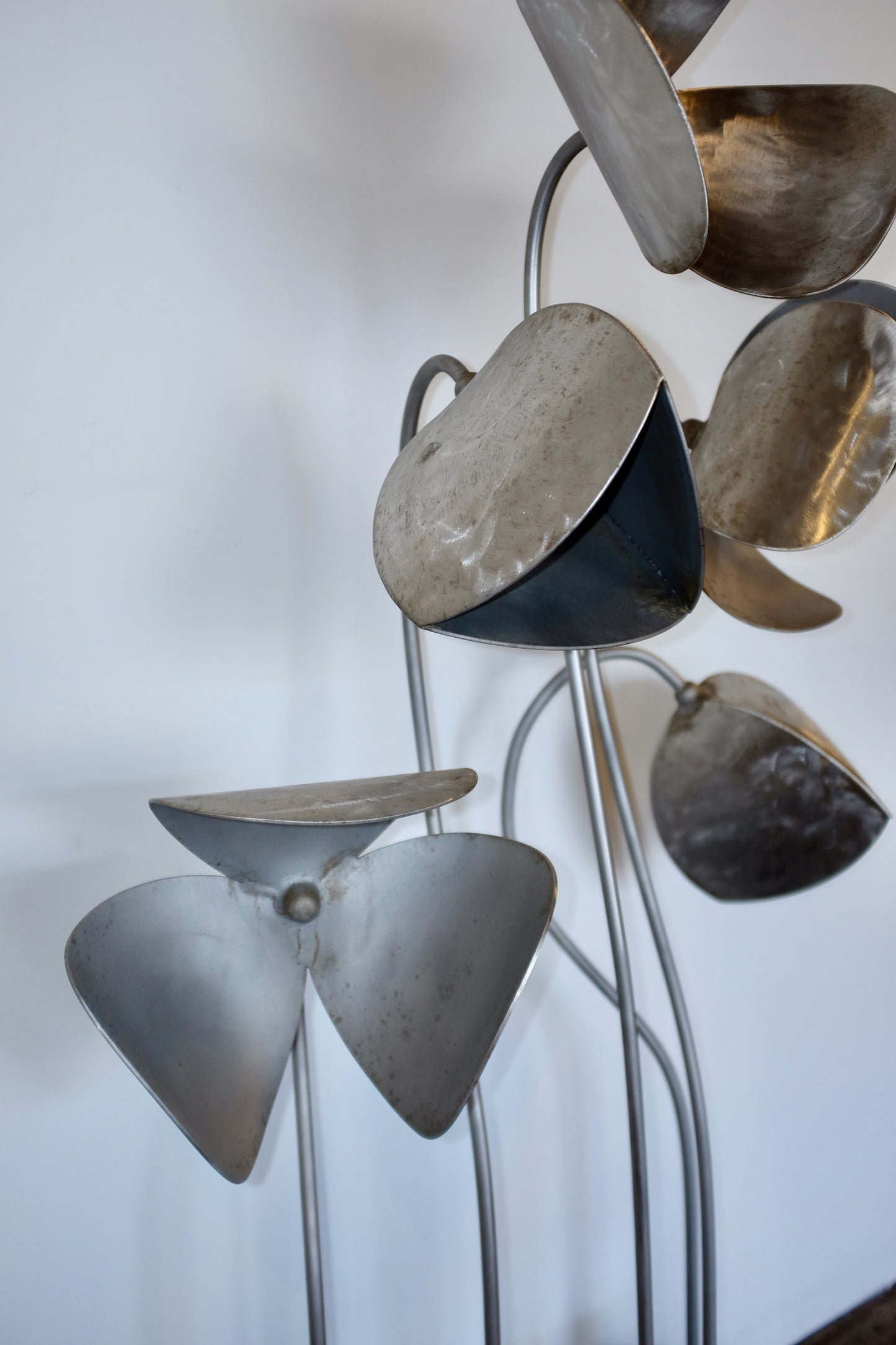 5' Metal Flowers Sculpture, Kenneth Nelson