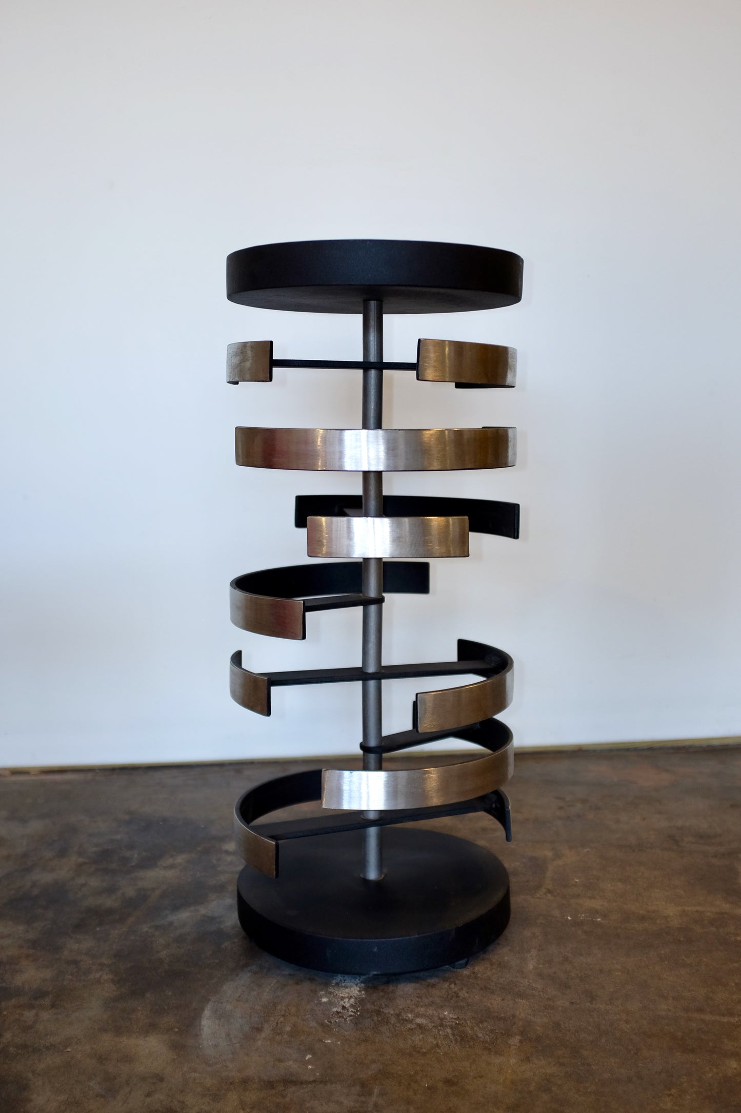 Sculptural Metal Side Table, Kenneth Nelson