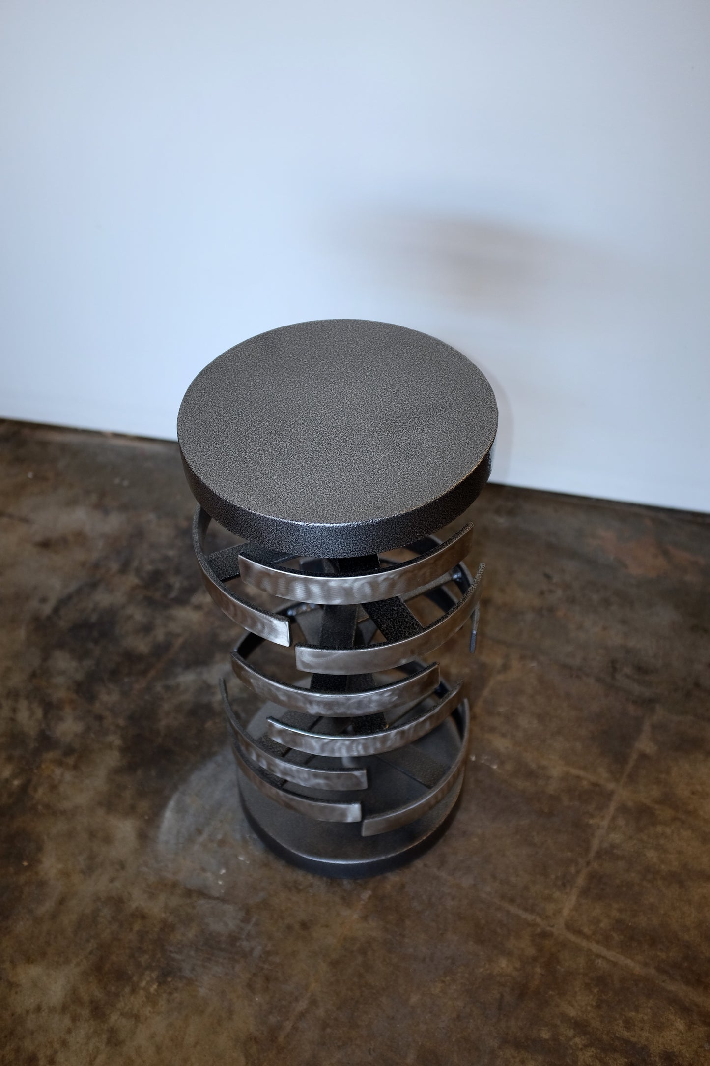 Sculptural Metal Side Table, Kenneth Nelson