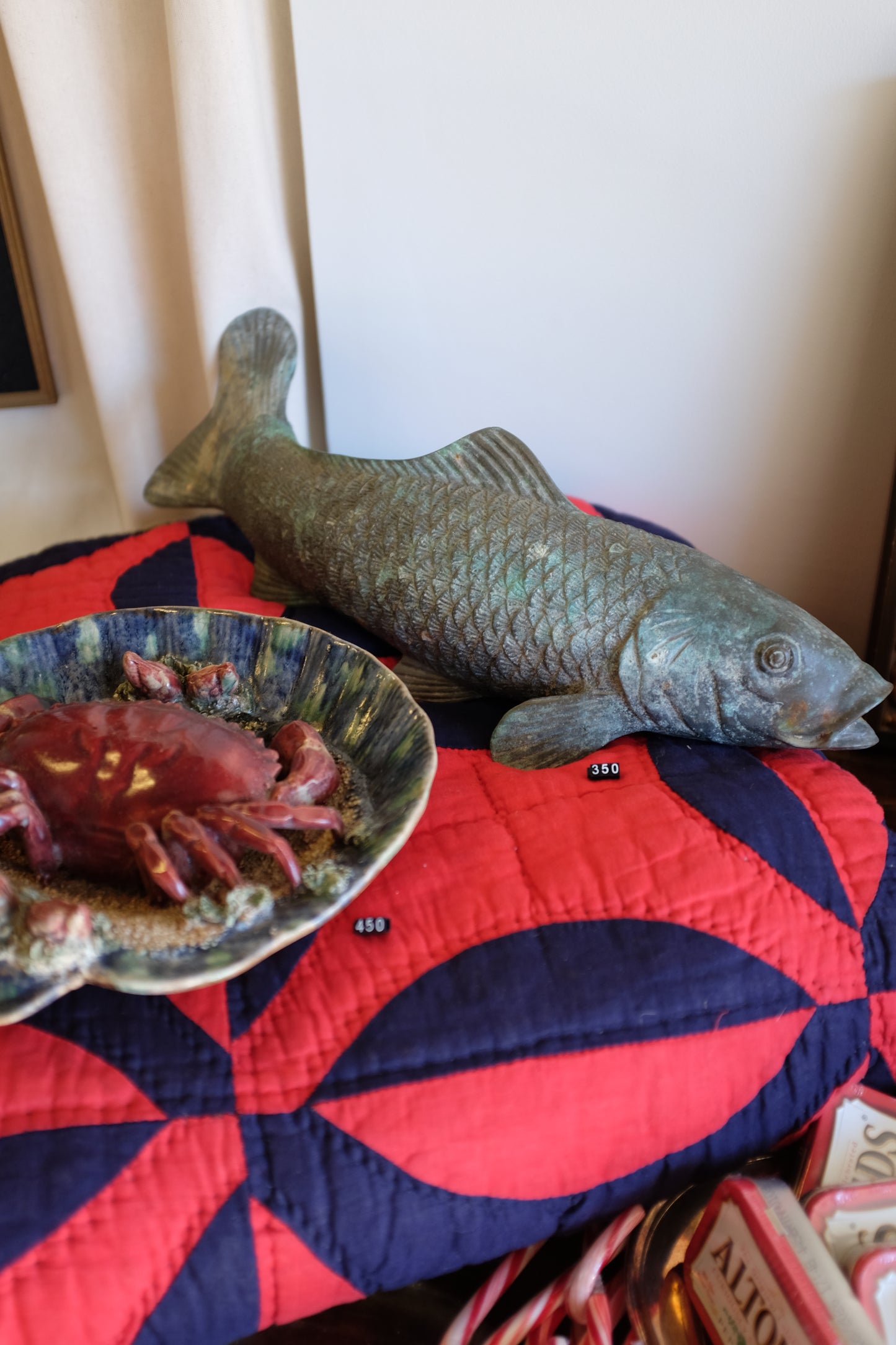 Patinated Bronze Koi Fish