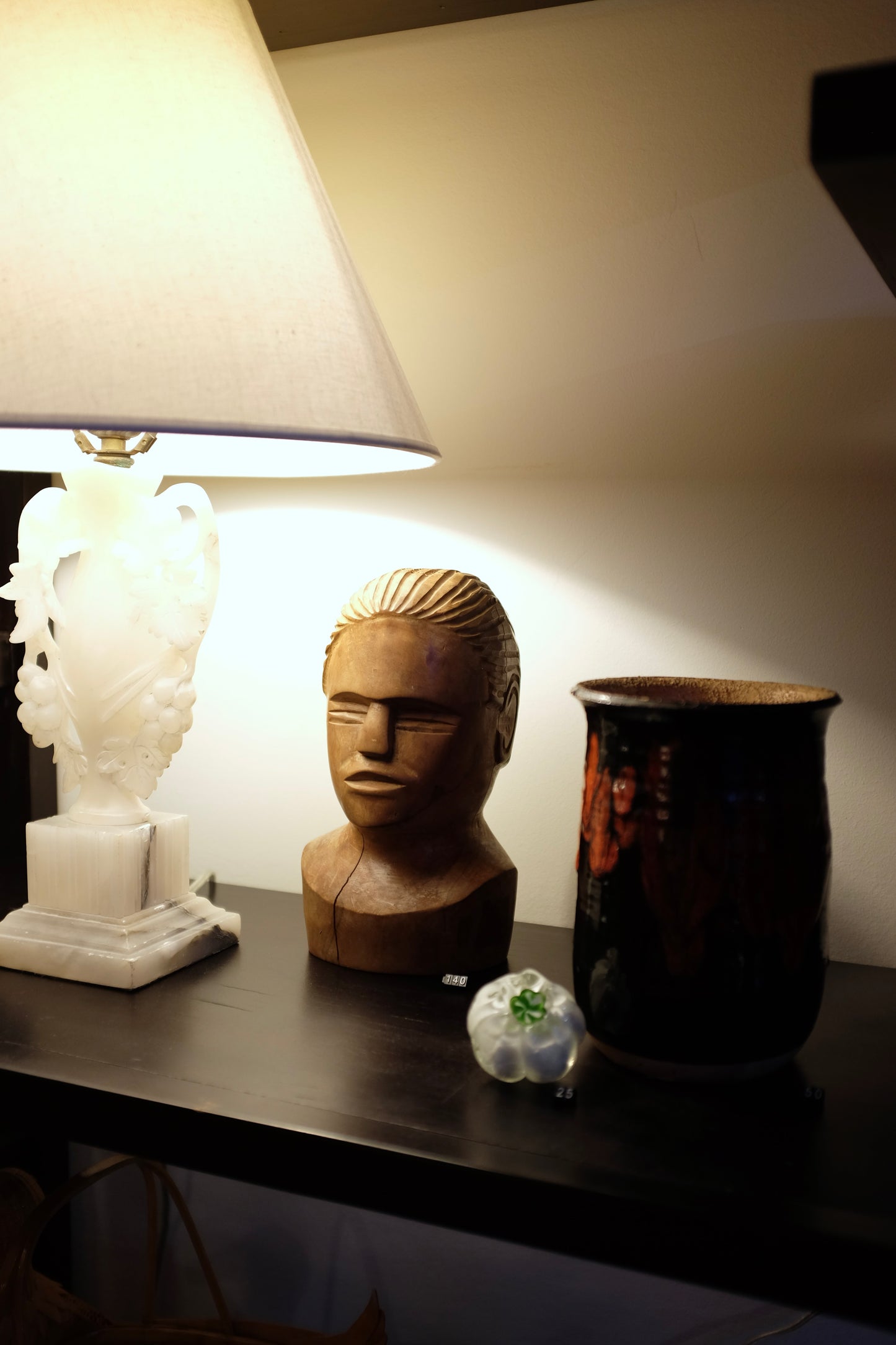 Wood Carved Folk Art Bust