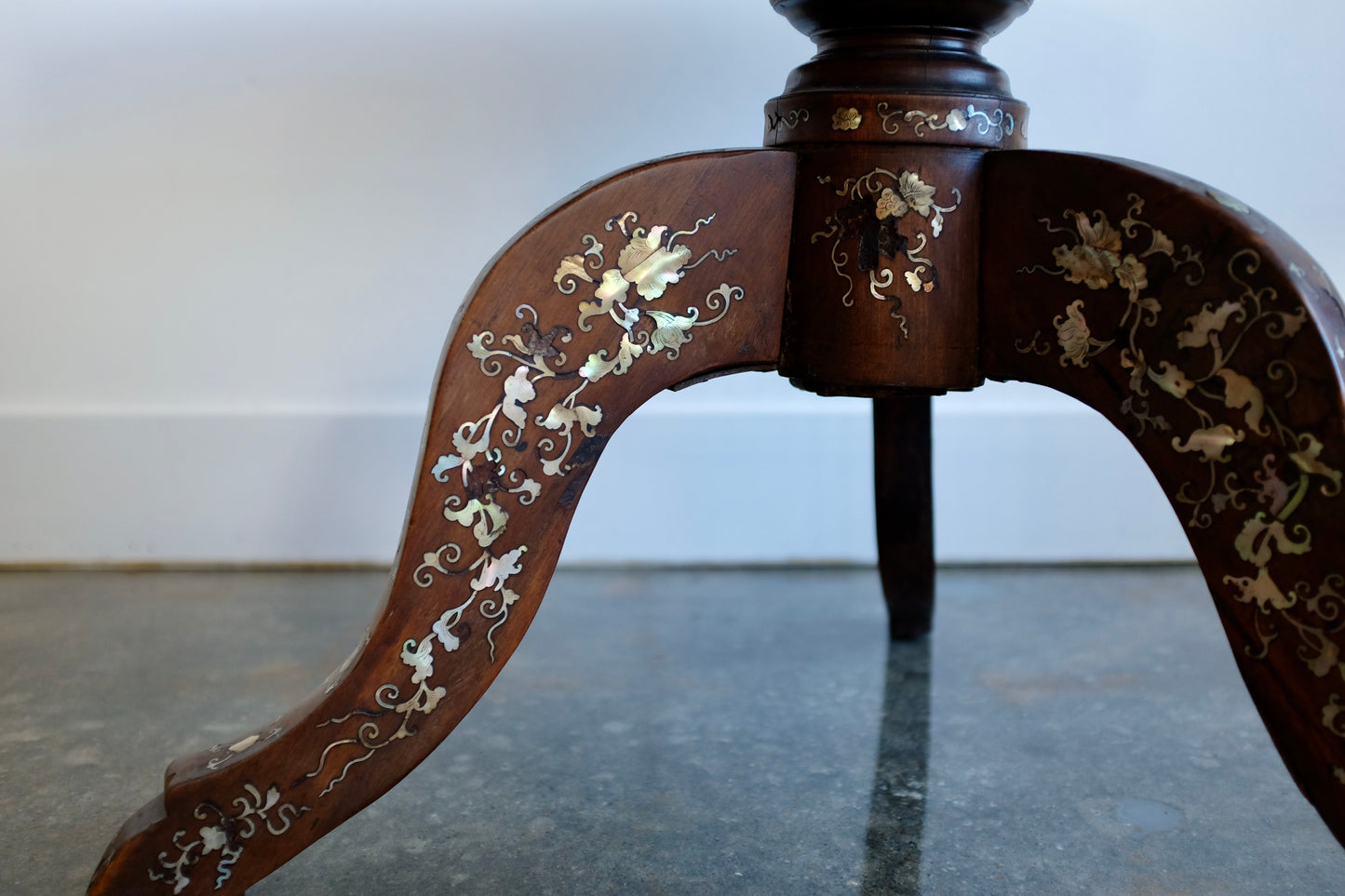 Antique Chinese Mother of Pearl Inlaid Coffee Table