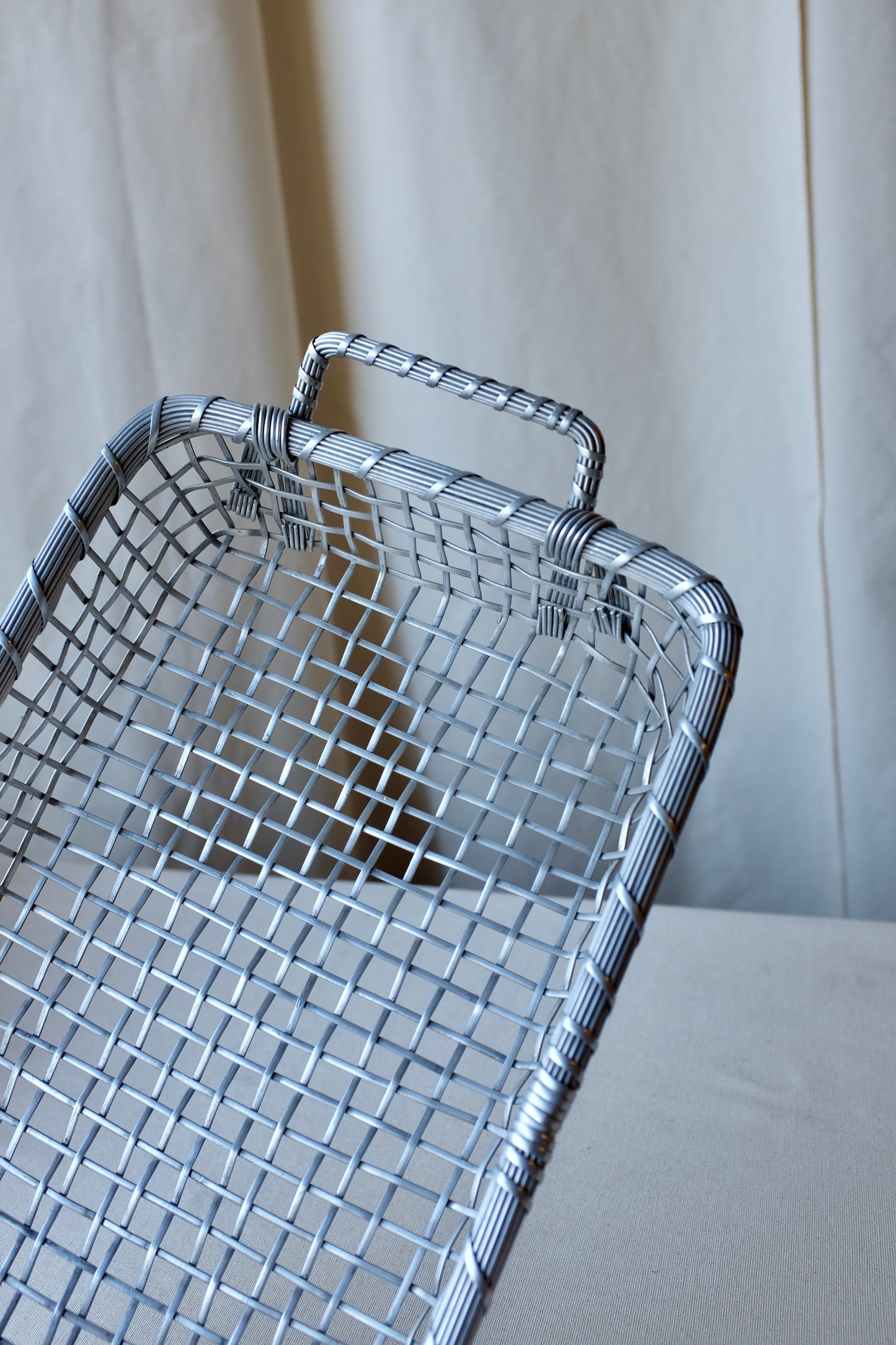 Woven Metal Basket Tray