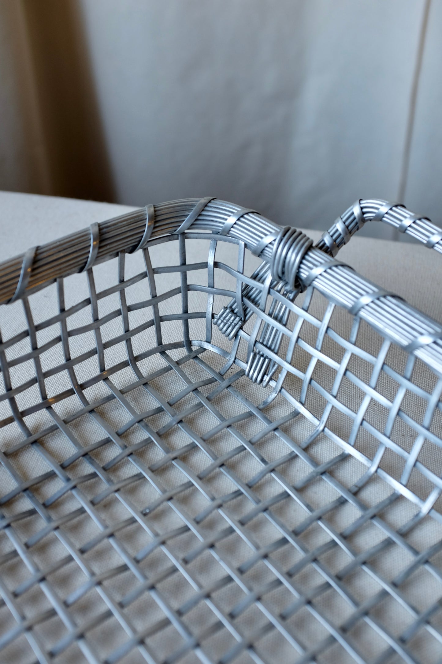 Woven Metal Basket Tray