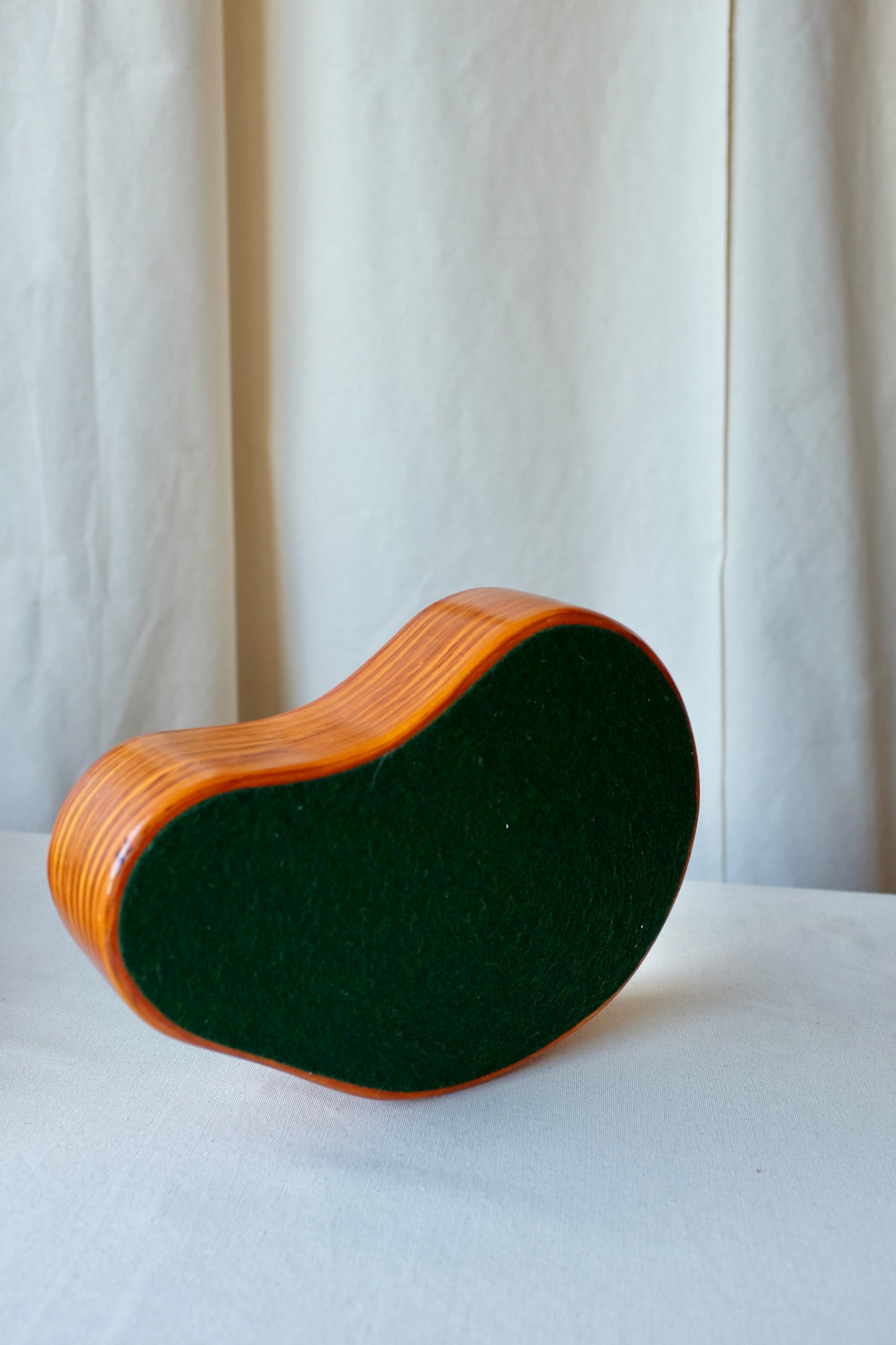 Striped Wood Organic Form Box