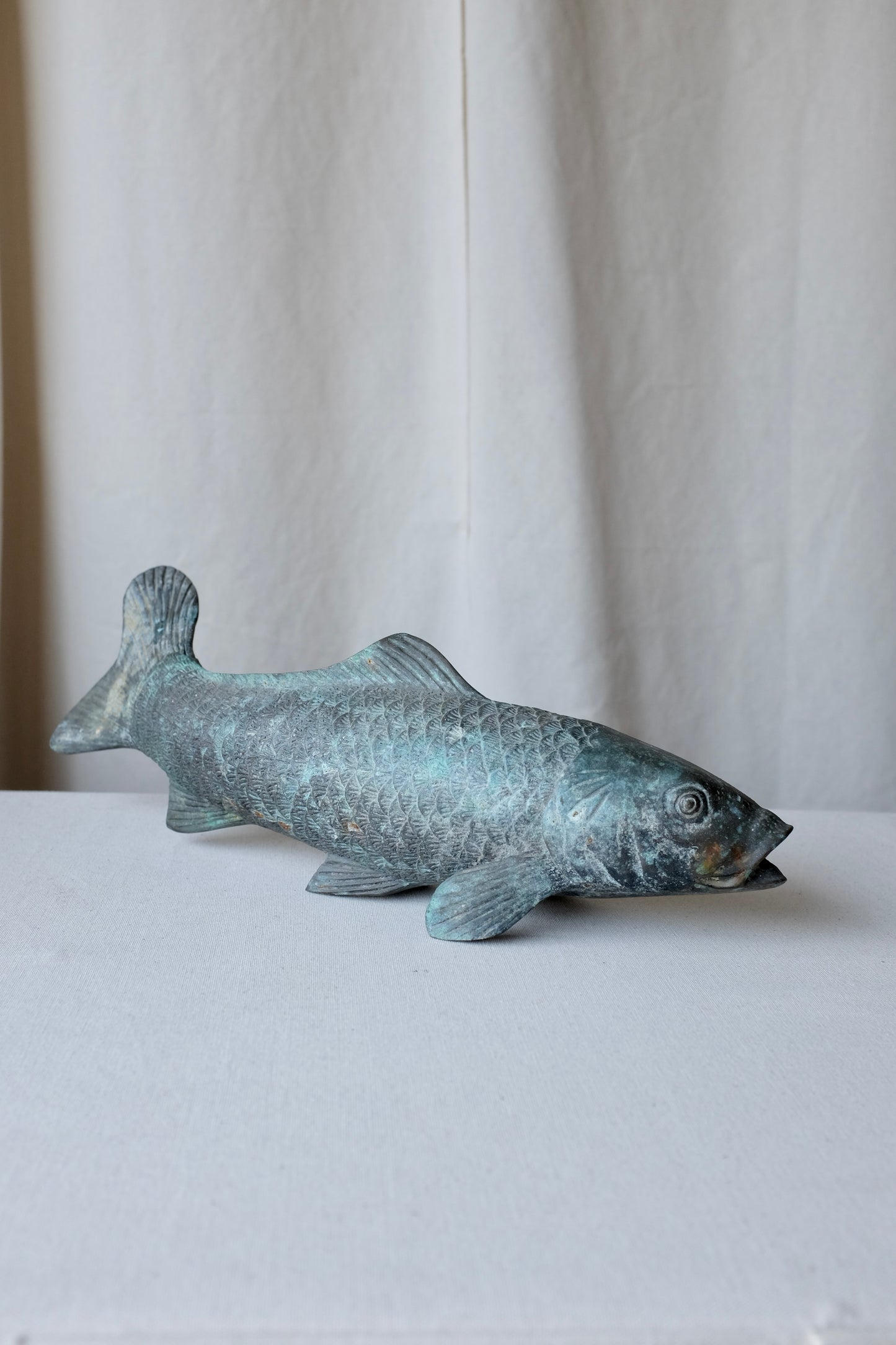 Patinated Bronze Koi Fish
