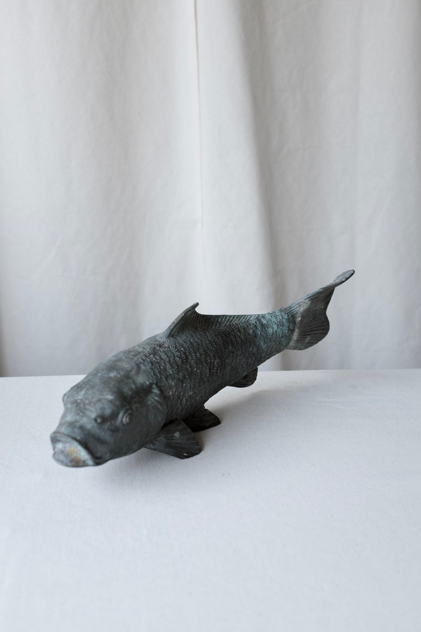 Patinated Bronze Koi Fish