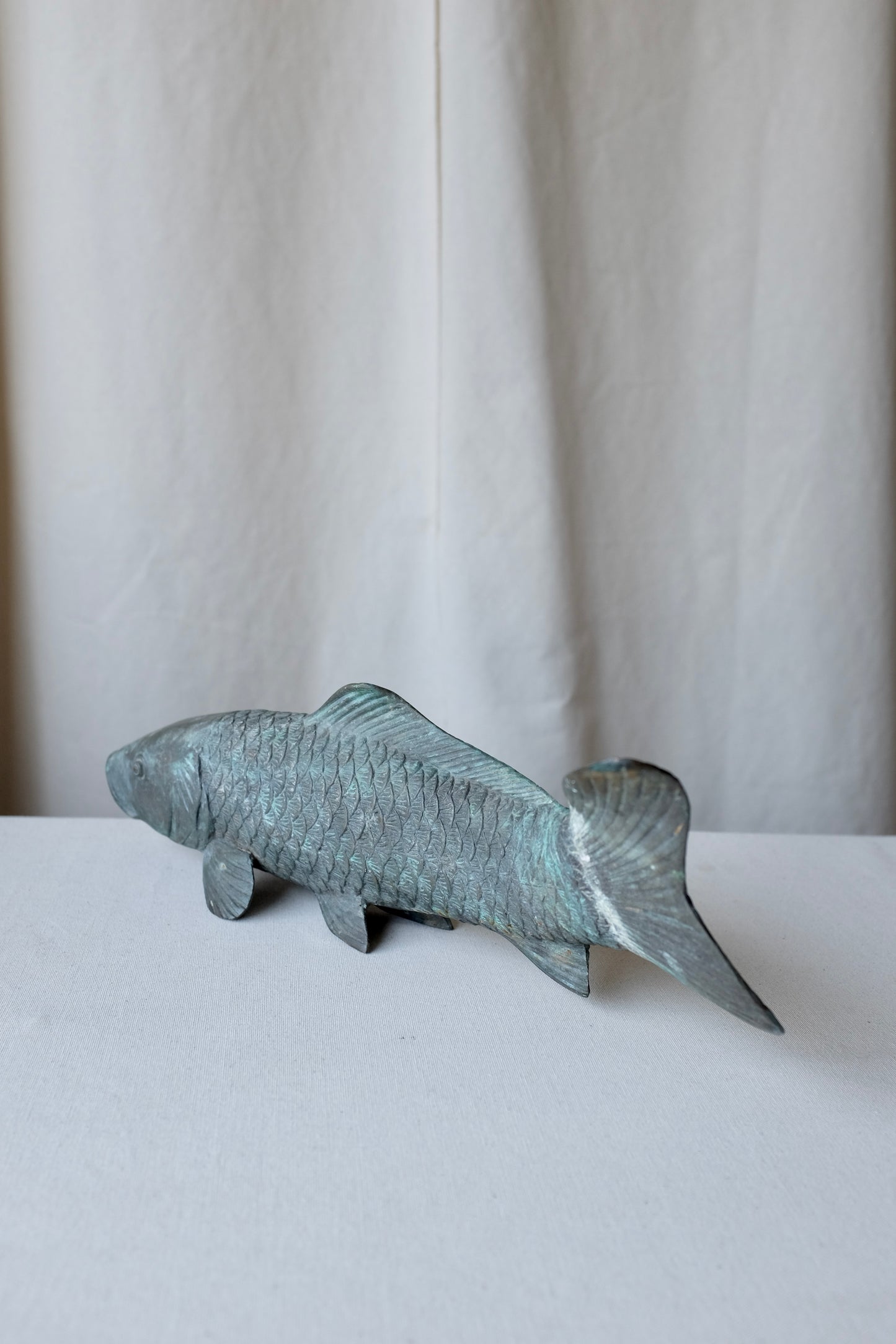 Patinated Bronze Koi Fish