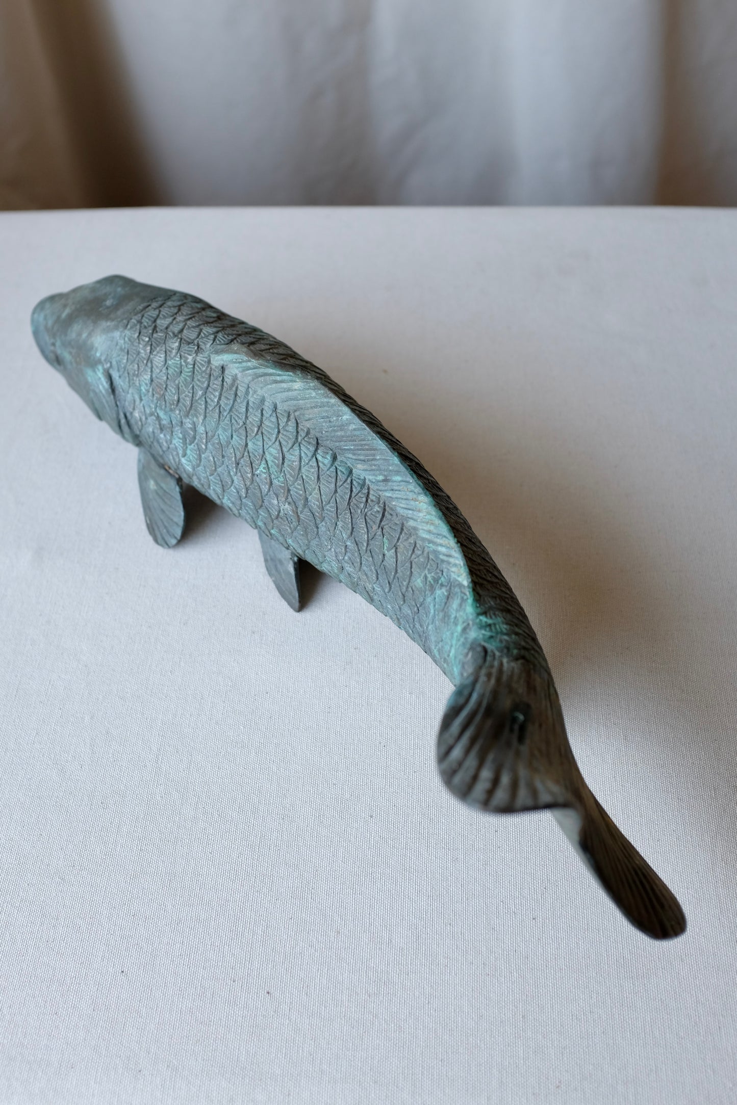 Patinated Bronze Koi Fish