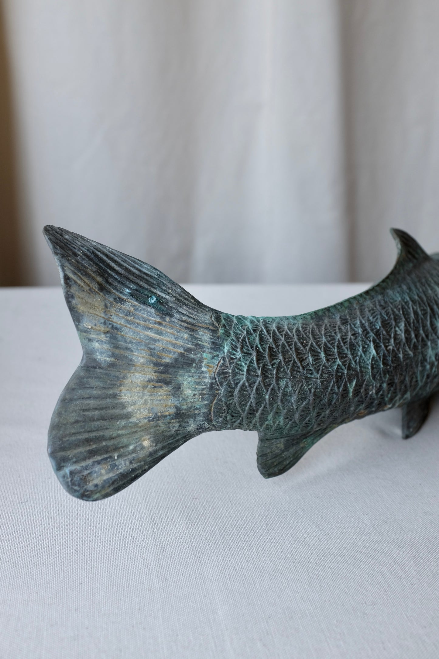 Patinated Bronze Koi Fish