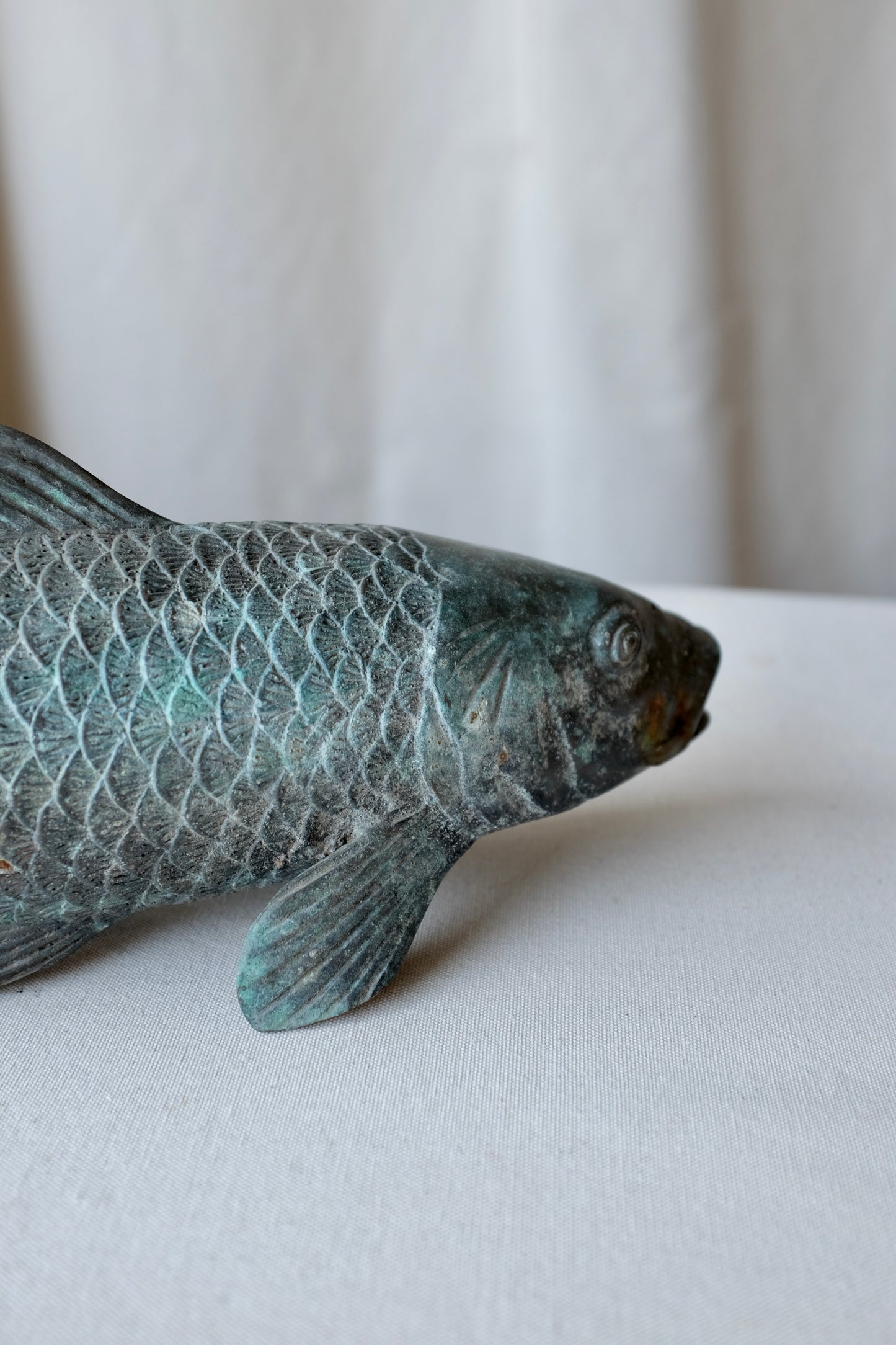 Patinated Bronze Koi Fish