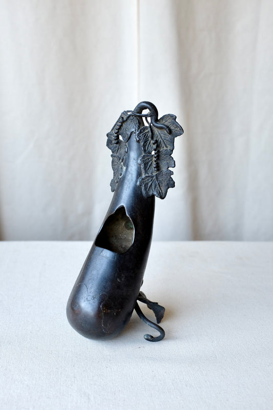 Bronze Chinese Eggplant Vase