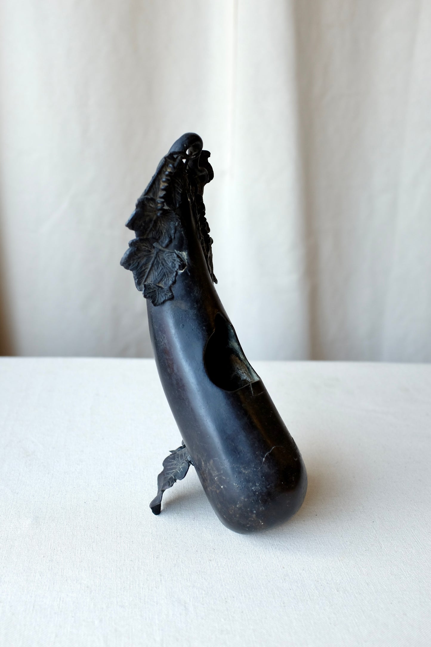 Bronze Chinese Eggplant Vase