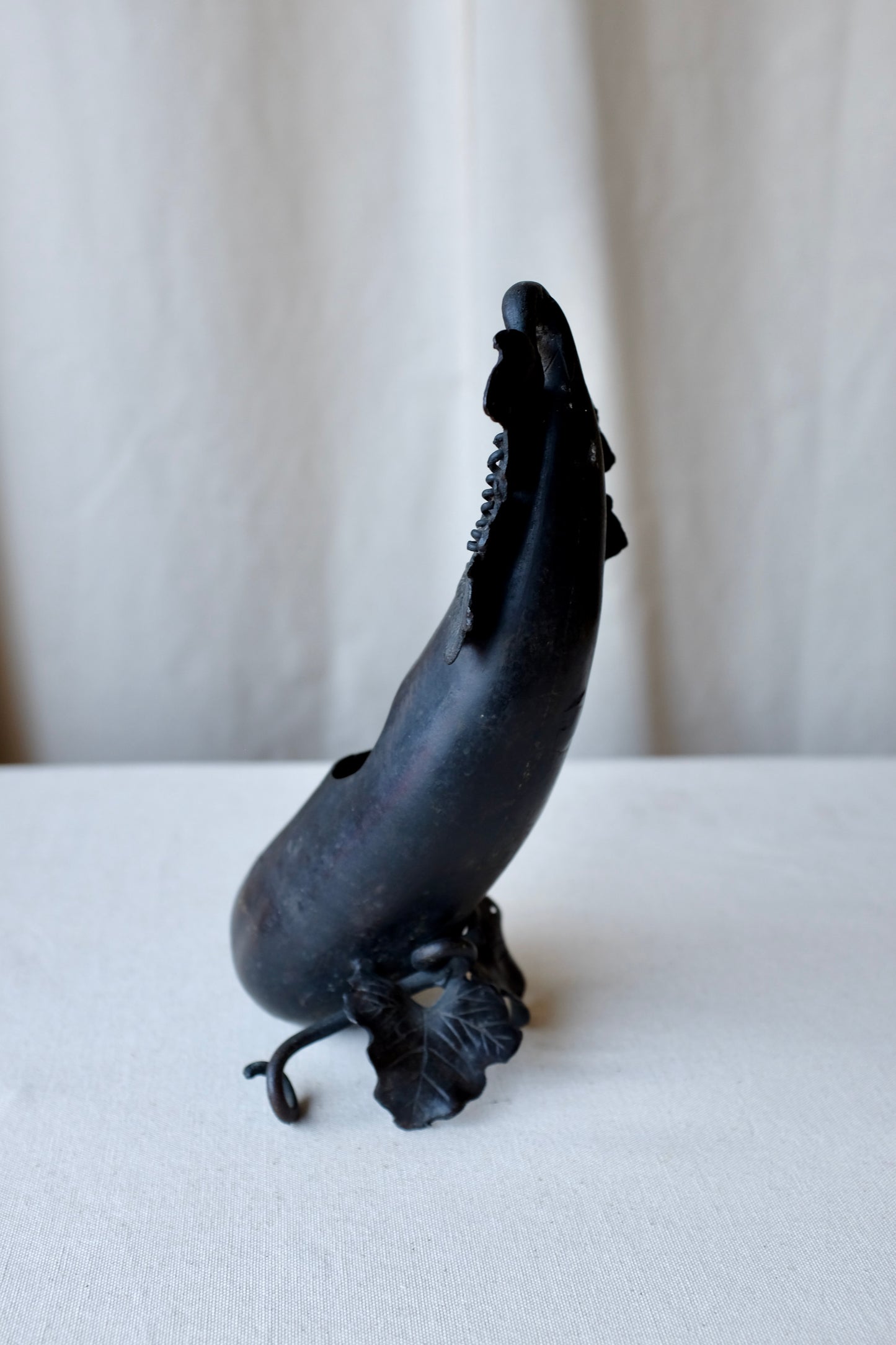 Bronze Chinese Eggplant Vase