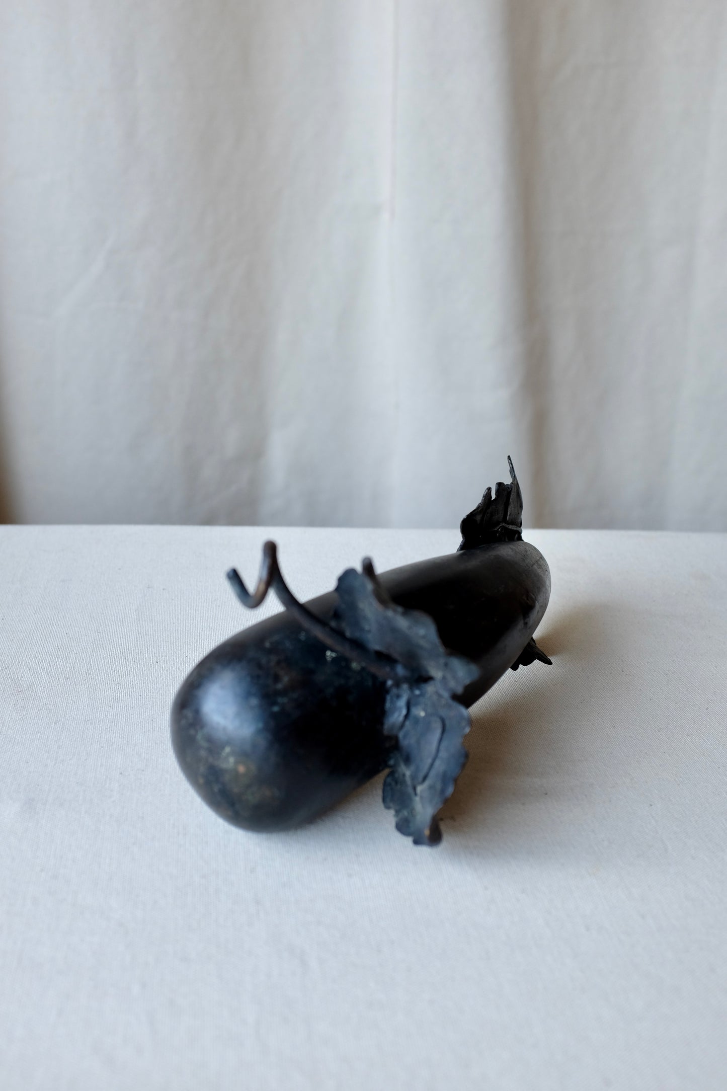 Bronze Chinese Eggplant Vase